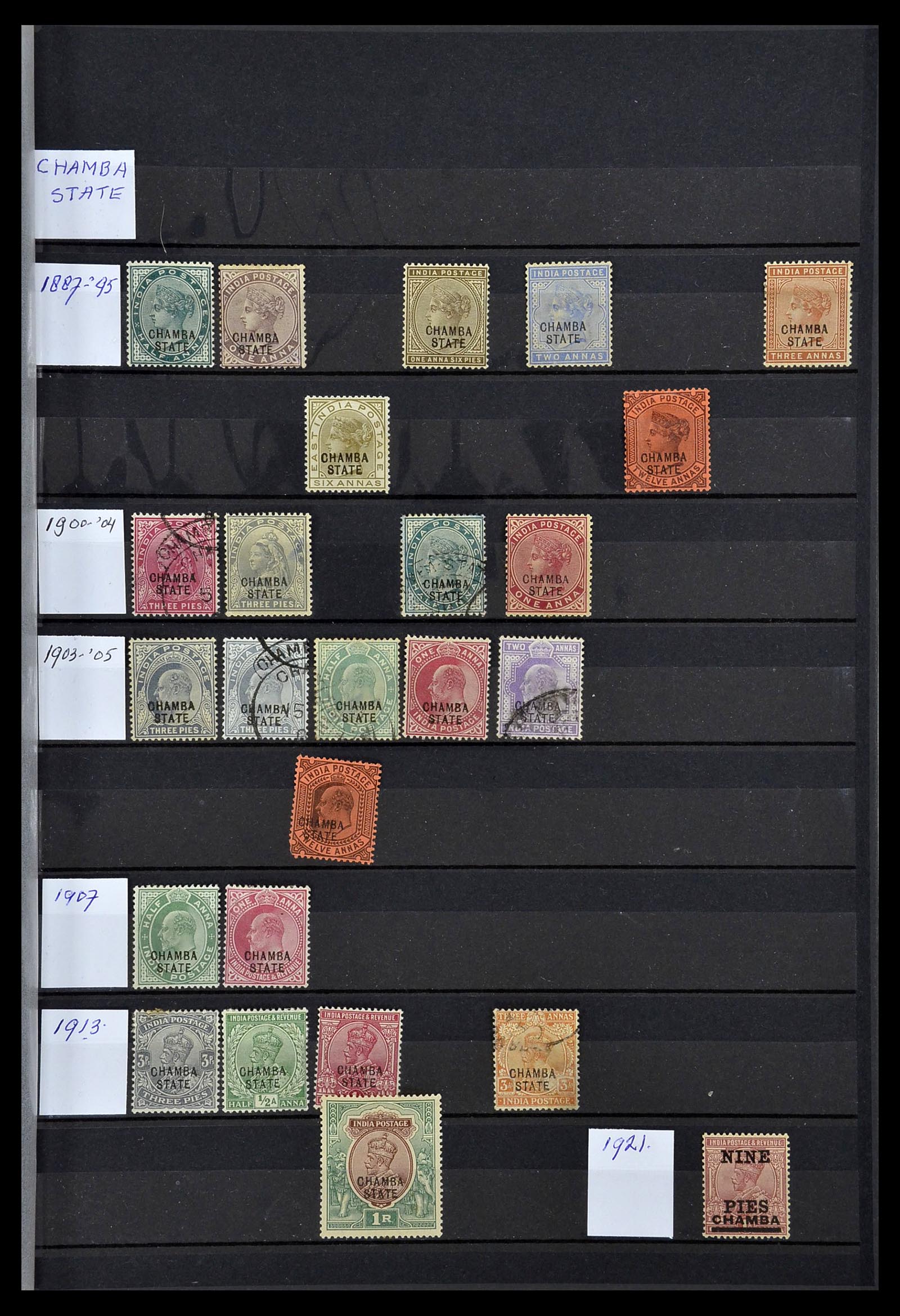 34010 083 - Stamp collection 34010 India and States 1854-2018!