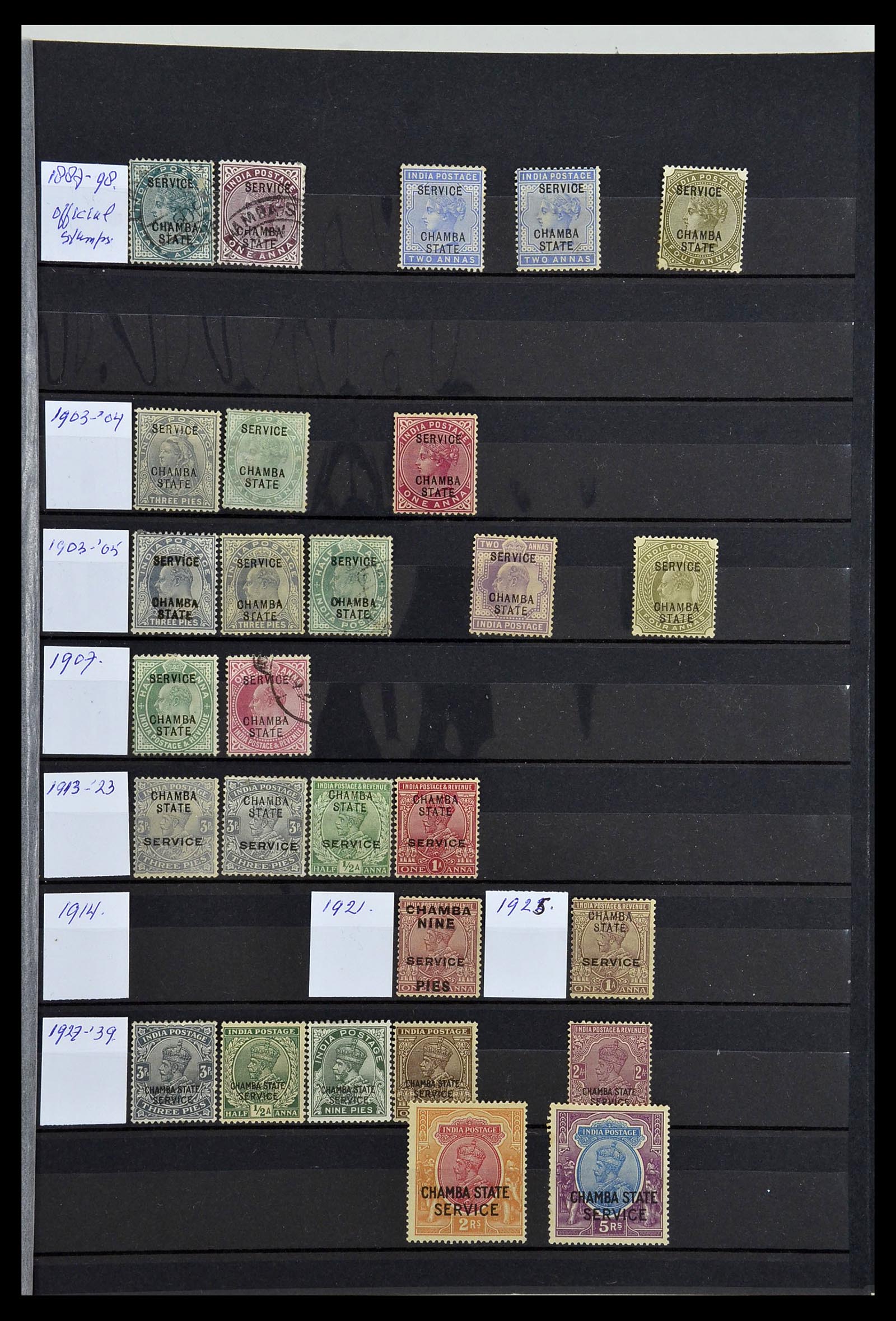 34010 085 - Stamp collection 34010 India and States 1854-2018!