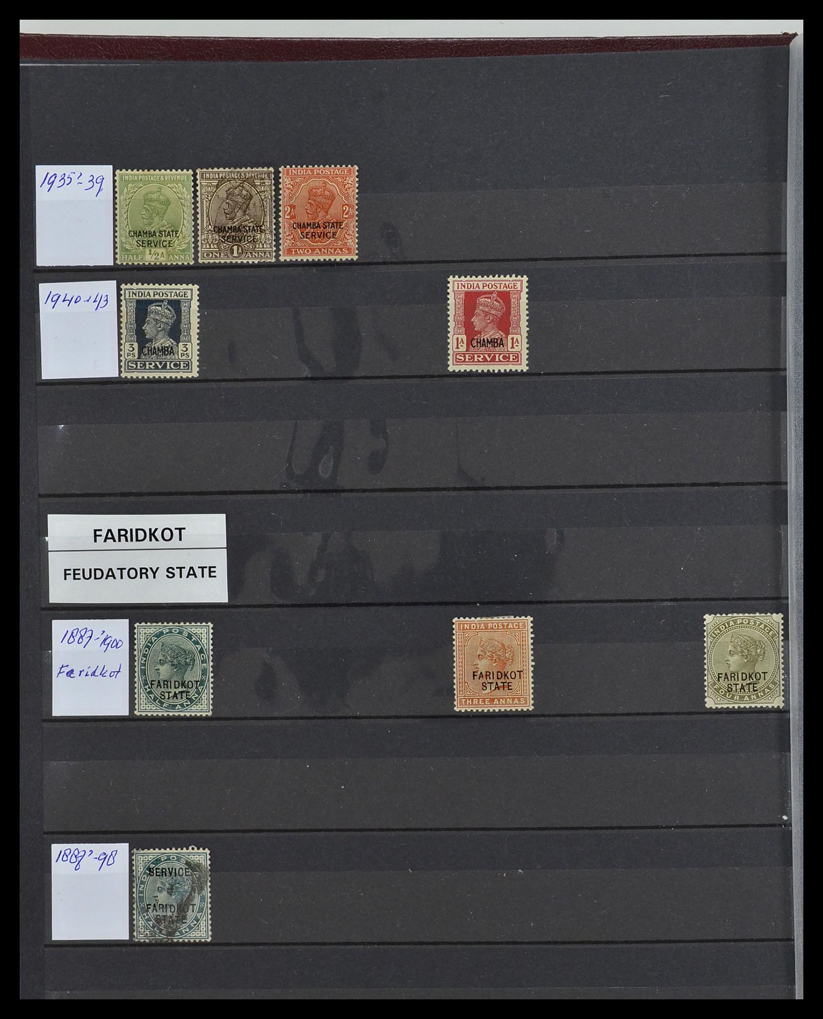 34010 086 - Stamp collection 34010 India and States 1854-2018!