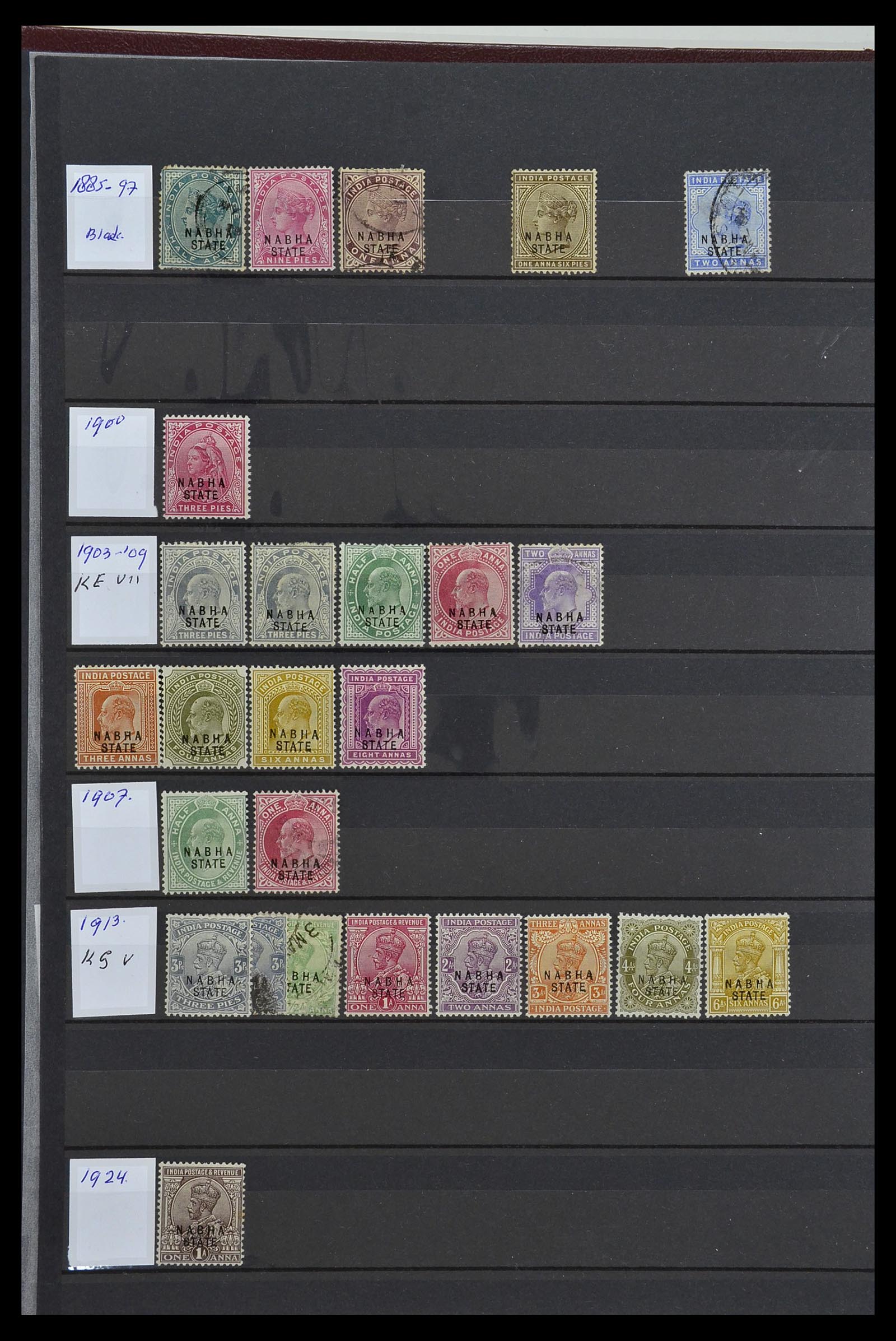 34010 092 - Stamp collection 34010 India and States 1854-2018!