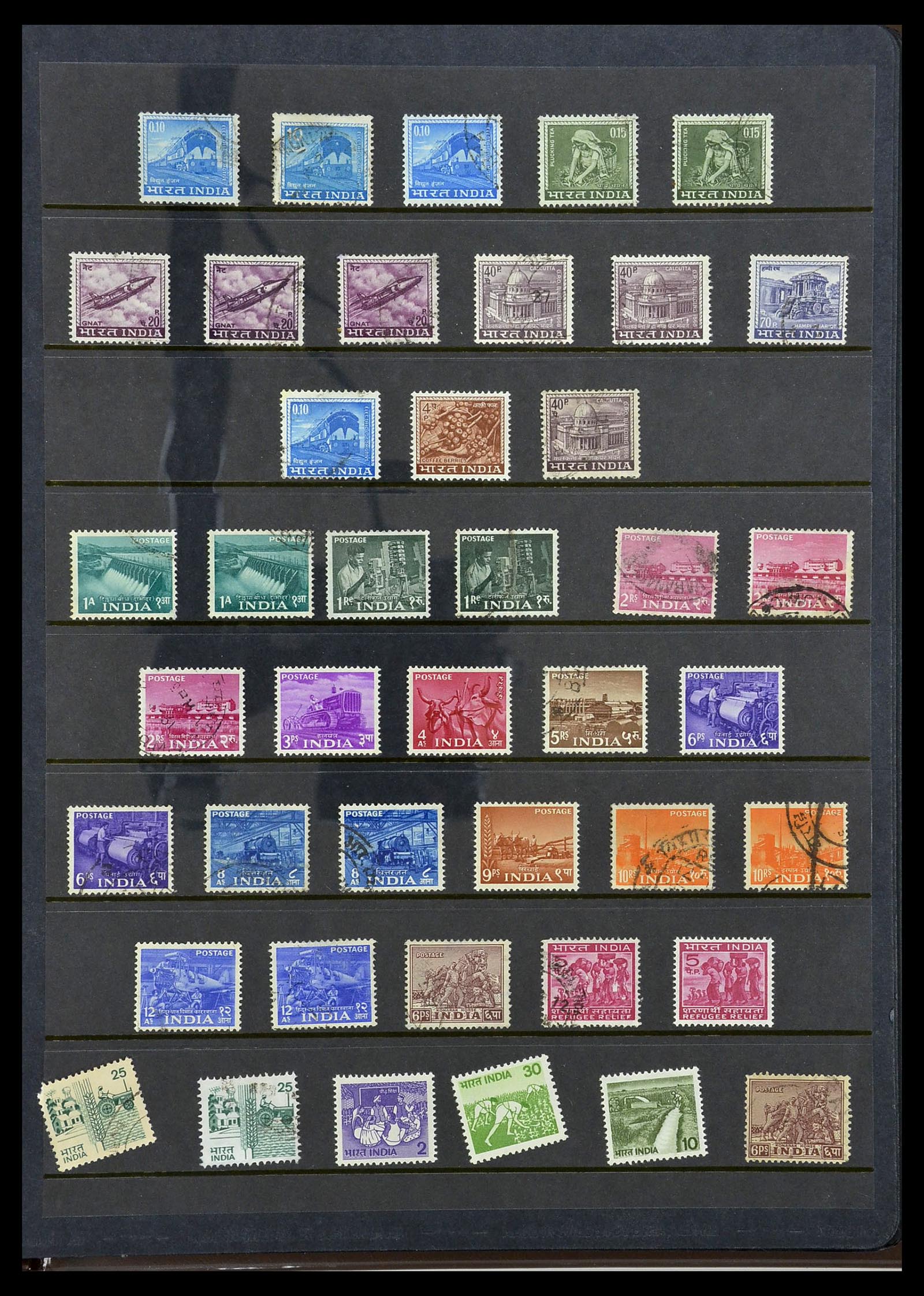 34010 134 - Postzegelverzameling 34010 India en Staten 1854-2018!