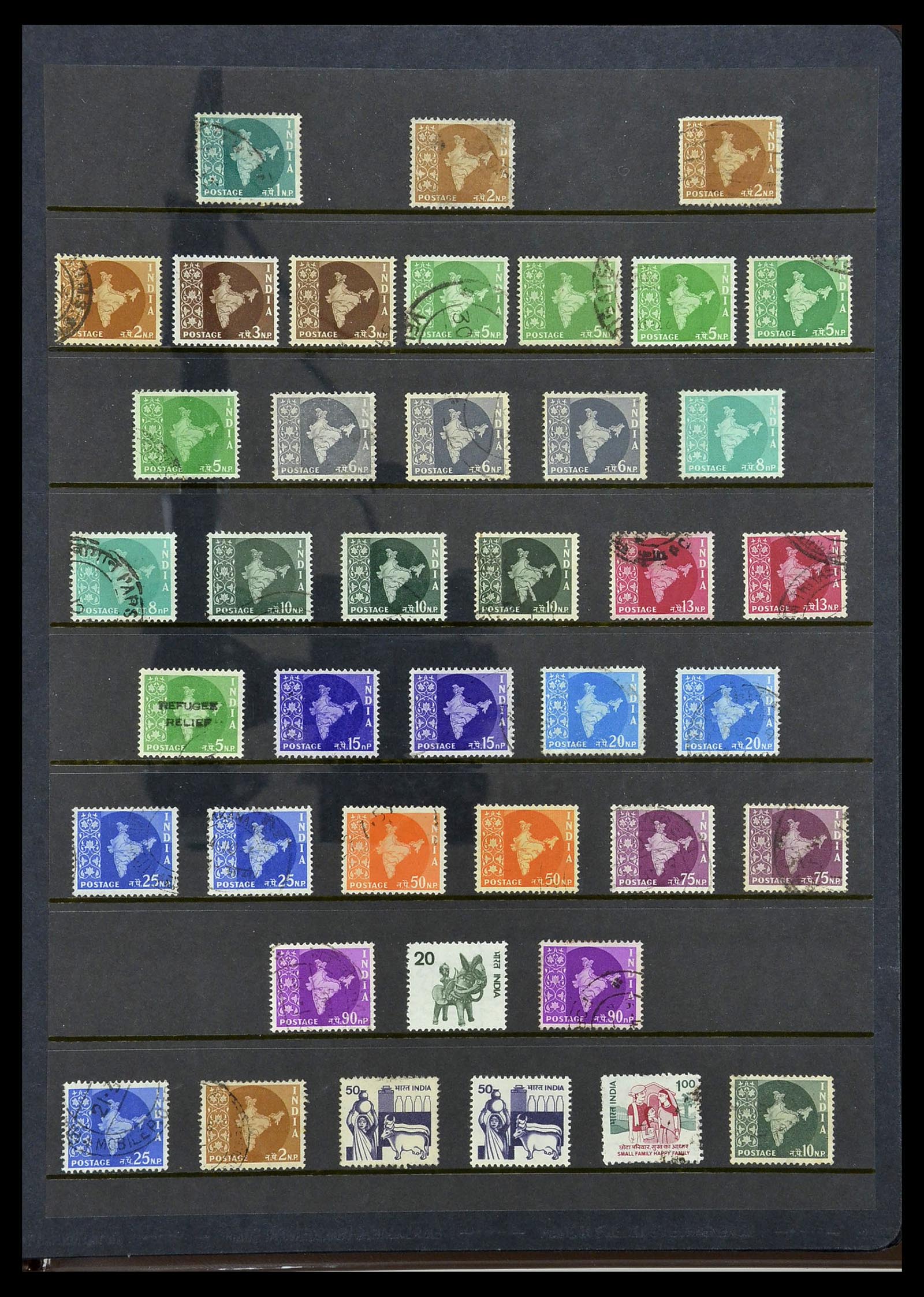 34010 135 - Postzegelverzameling 34010 India en Staten 1854-2018!