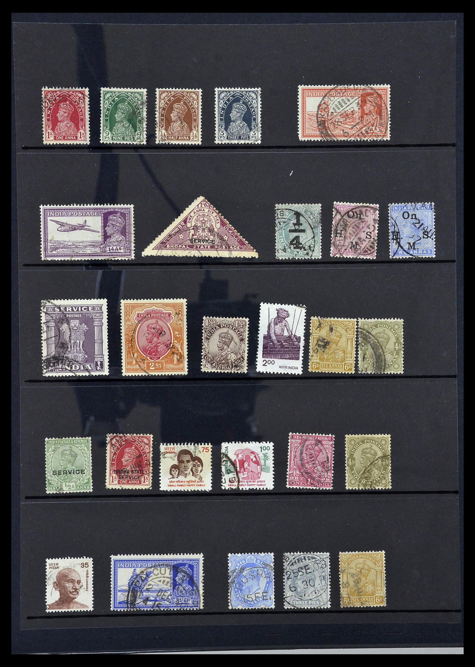 34010 185 - Postzegelverzameling 34010 India en Staten 1854-2018!