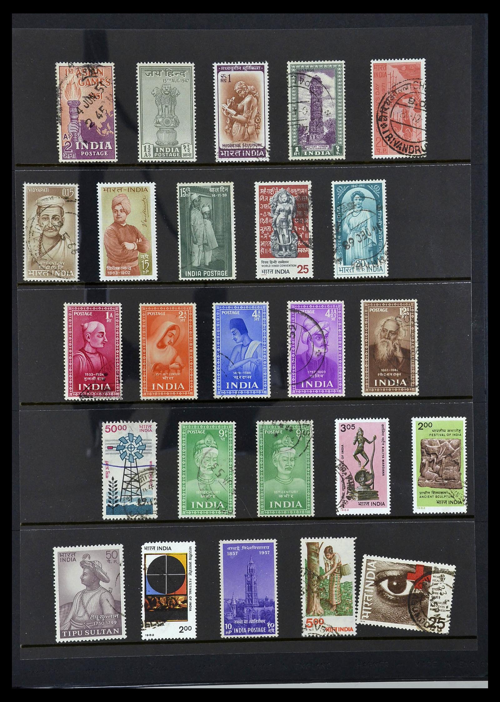 34010 193 - Stamp collection 34010 India and States 1854-2018!