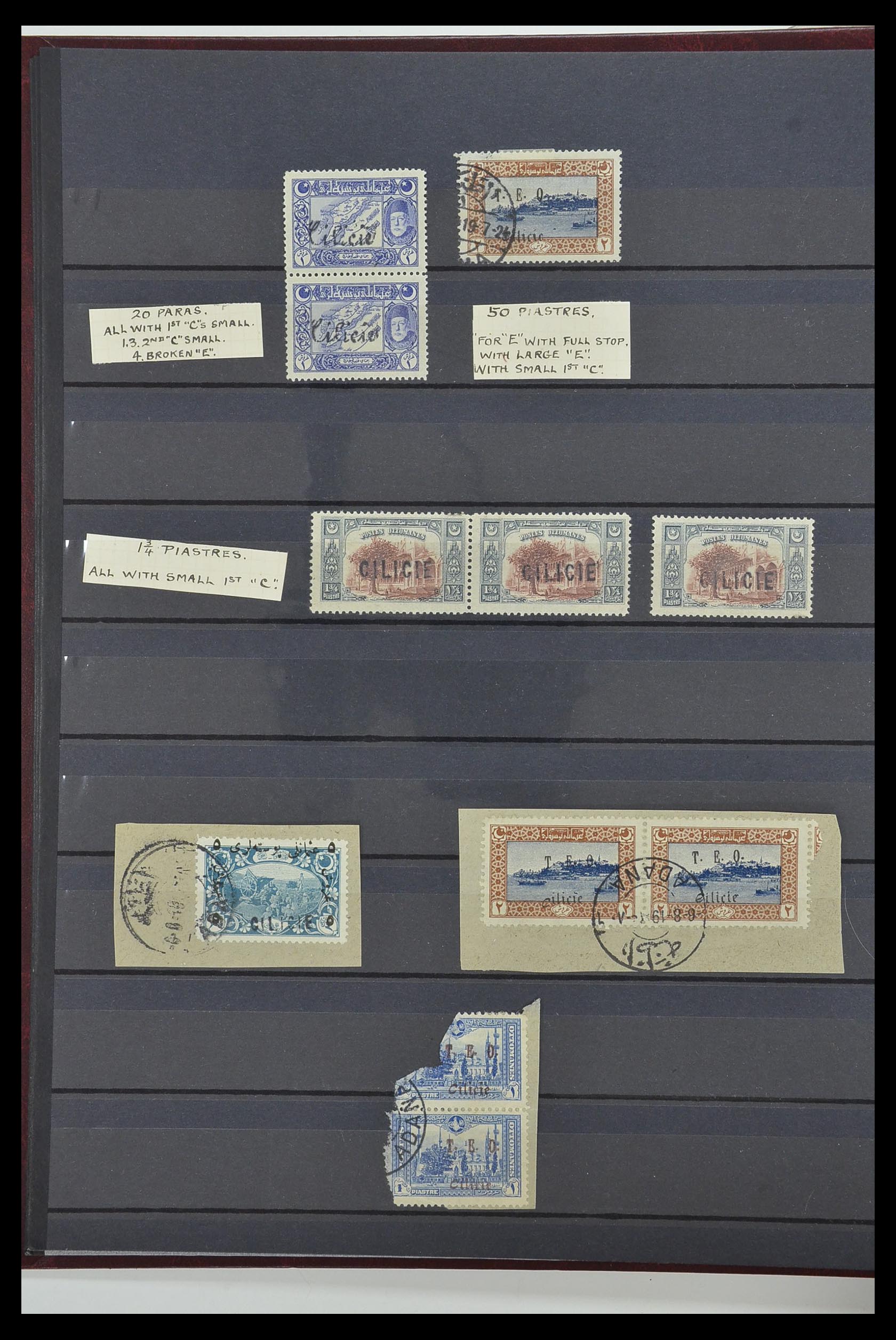 34012 006 - Postzegelverzameling 34012 Cilicië 1919-1920.