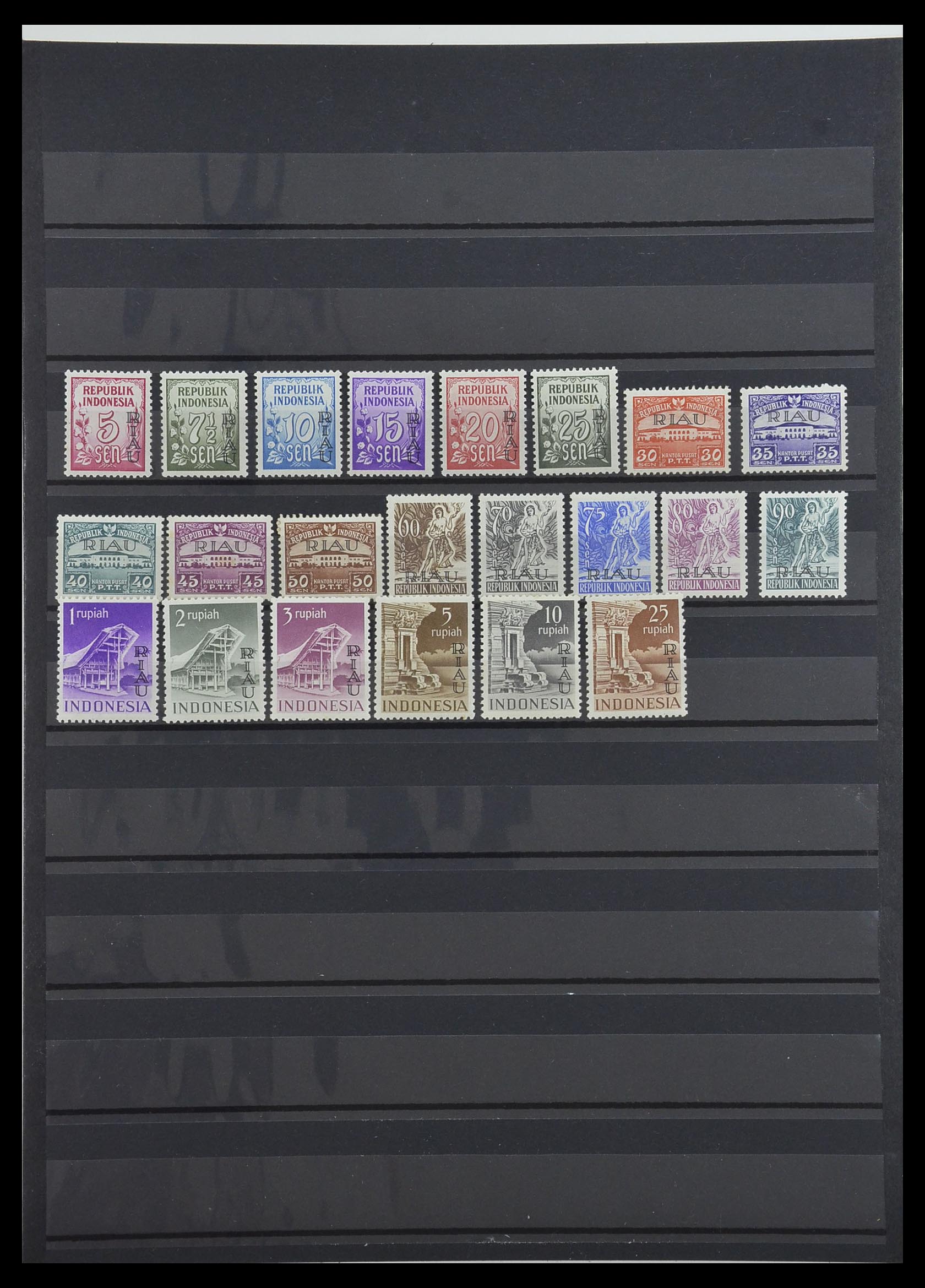 34014 002 - Postzegelverzameling 34014 Indonesië 1950-1954.