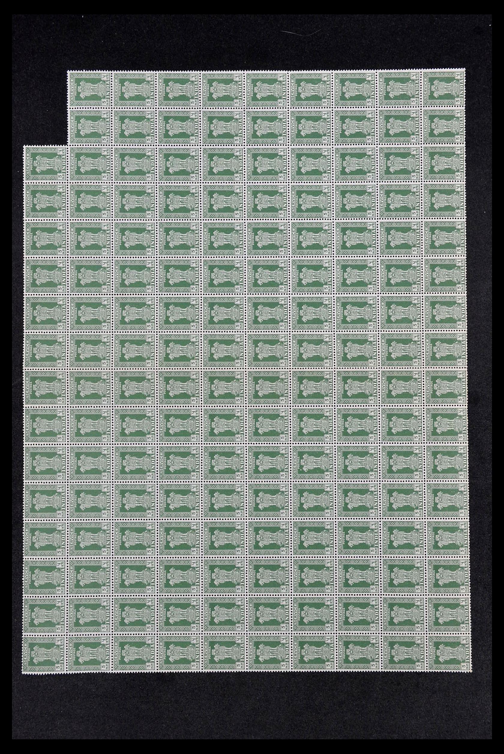 34016 022 - Postzegelverzameling 34016 India dienstzegels 1958-1971.