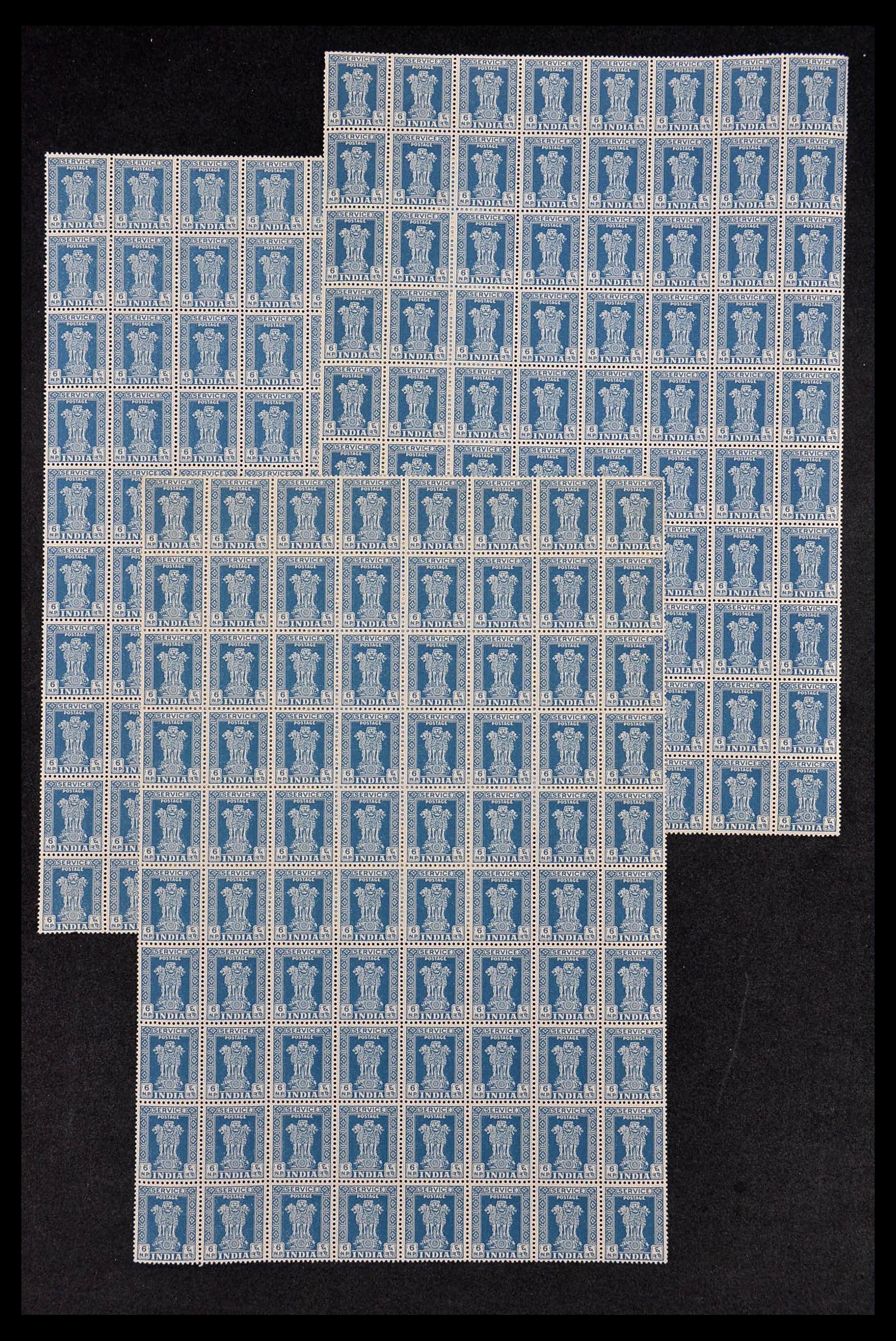 34016 031 - Postzegelverzameling 34016 India dienstzegels 1958-1971.