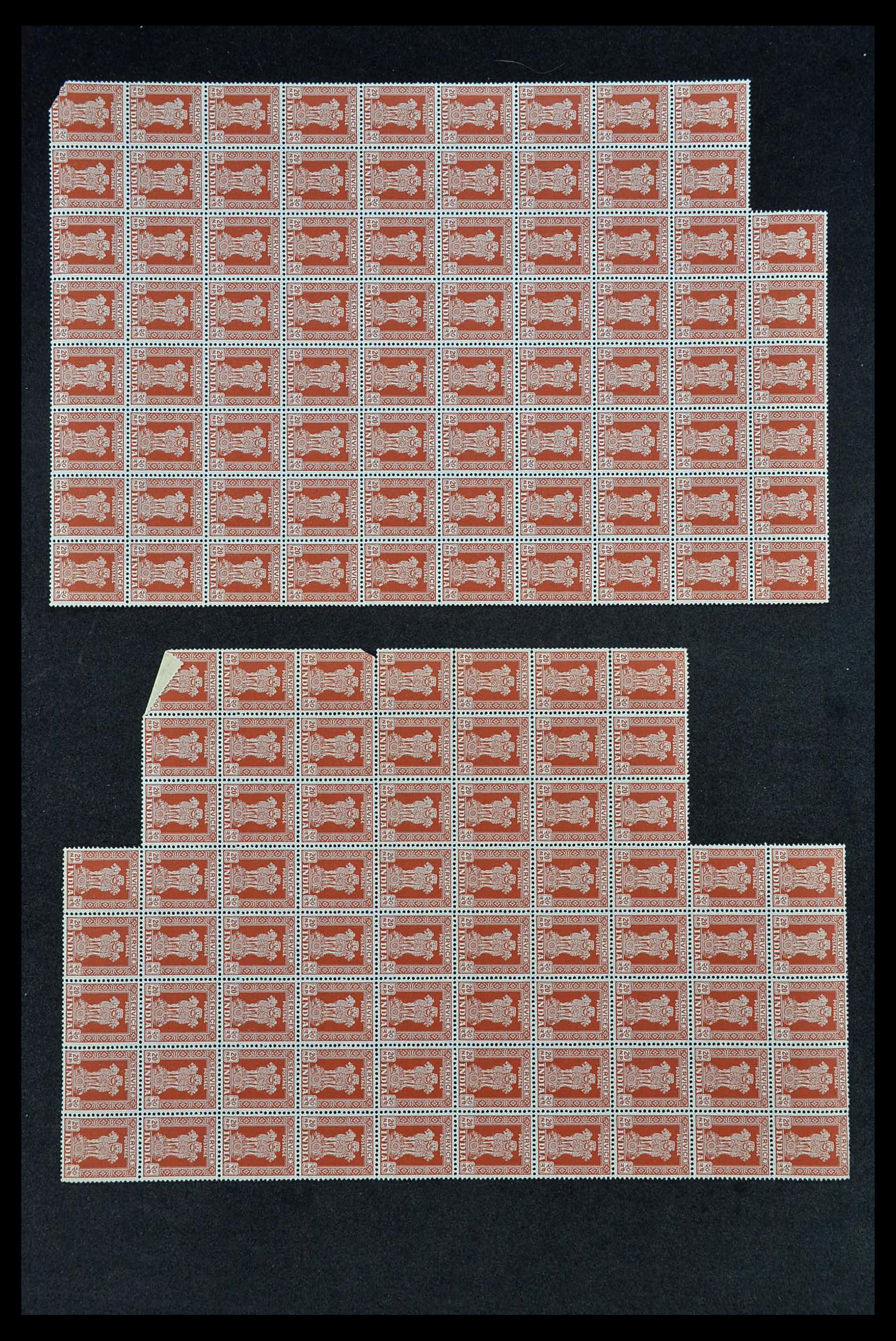 34016 043 - Postzegelverzameling 34016 India dienstzegels 1958-1971.