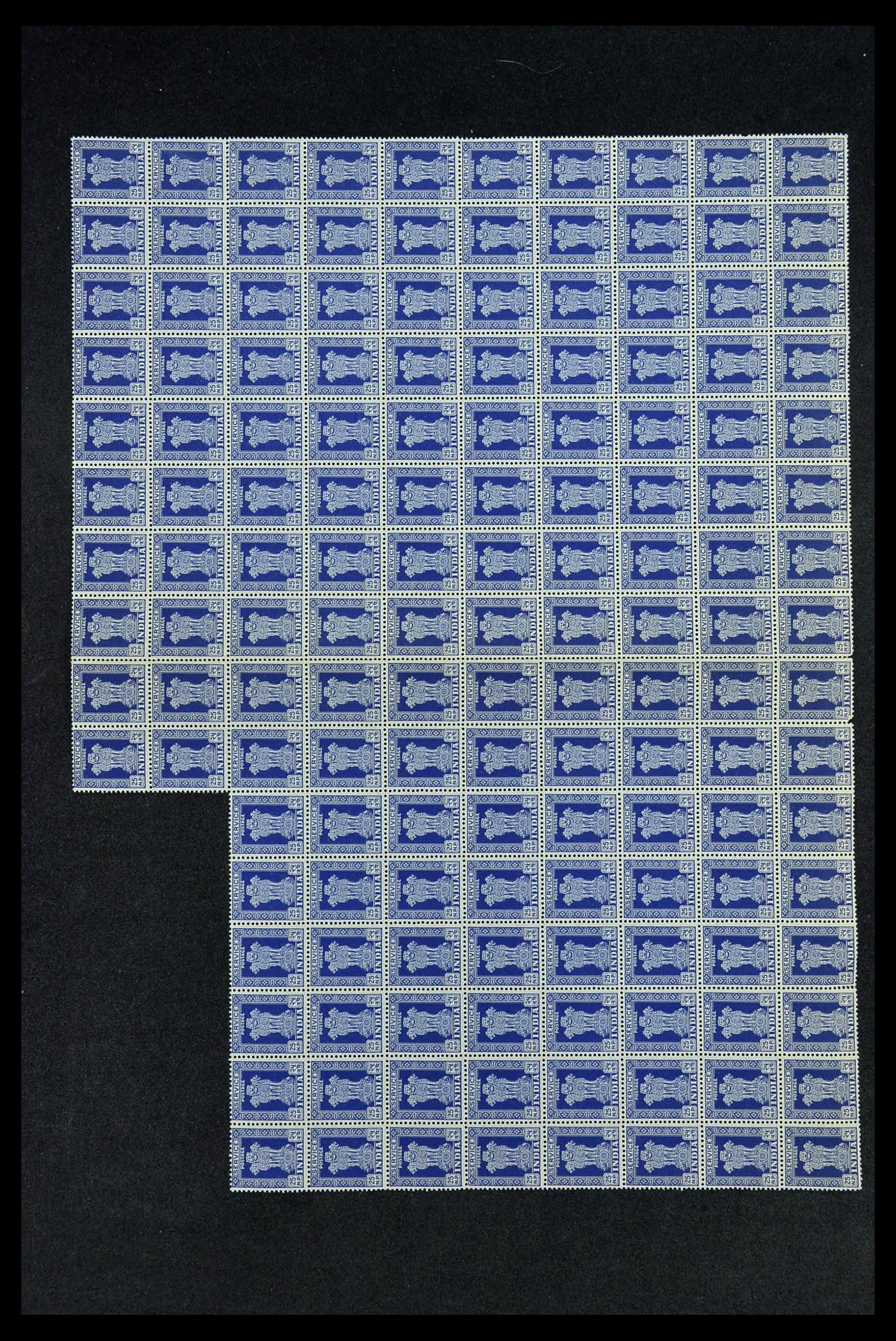 34016 048 - Postzegelverzameling 34016 India dienstzegels 1958-1971.