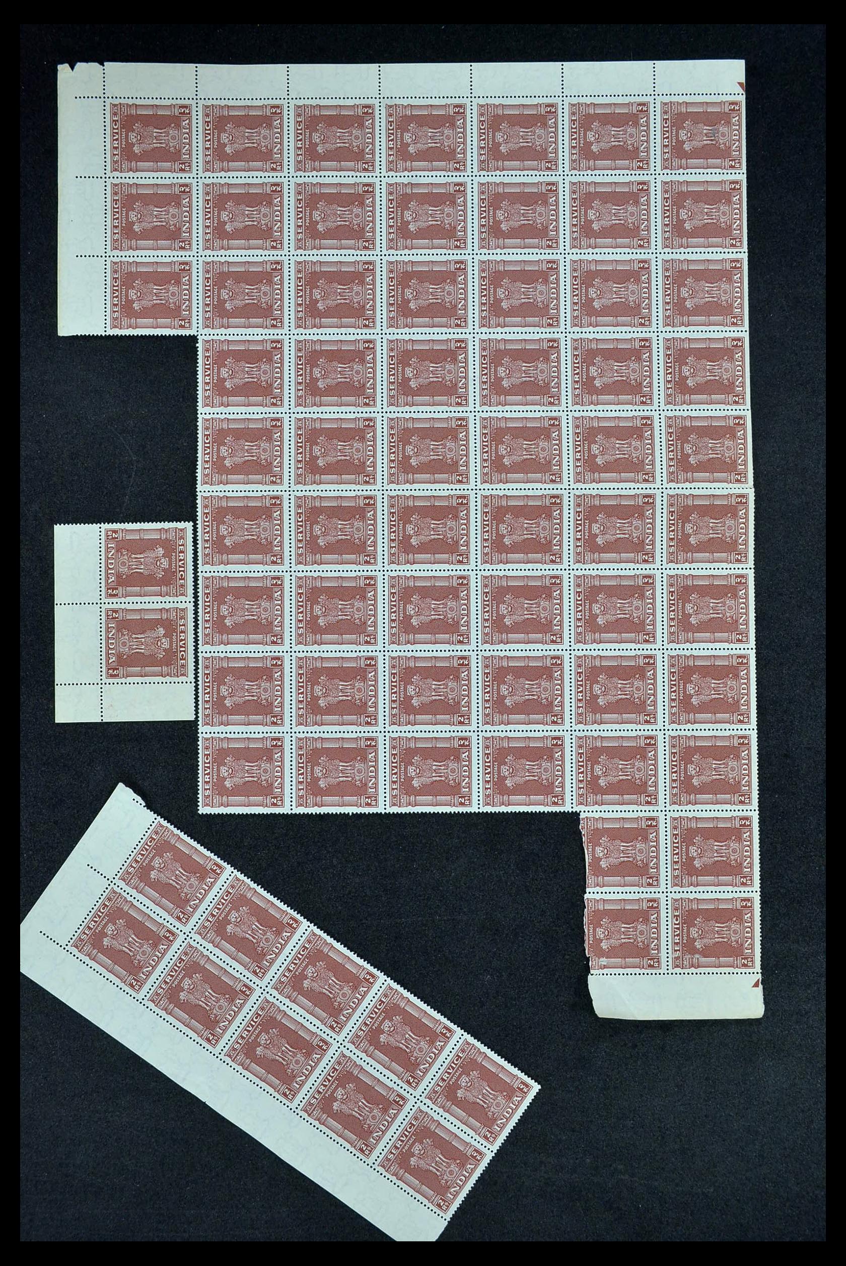 34016 062 - Stamp collection 34016 India service stamps 1958-1971.
