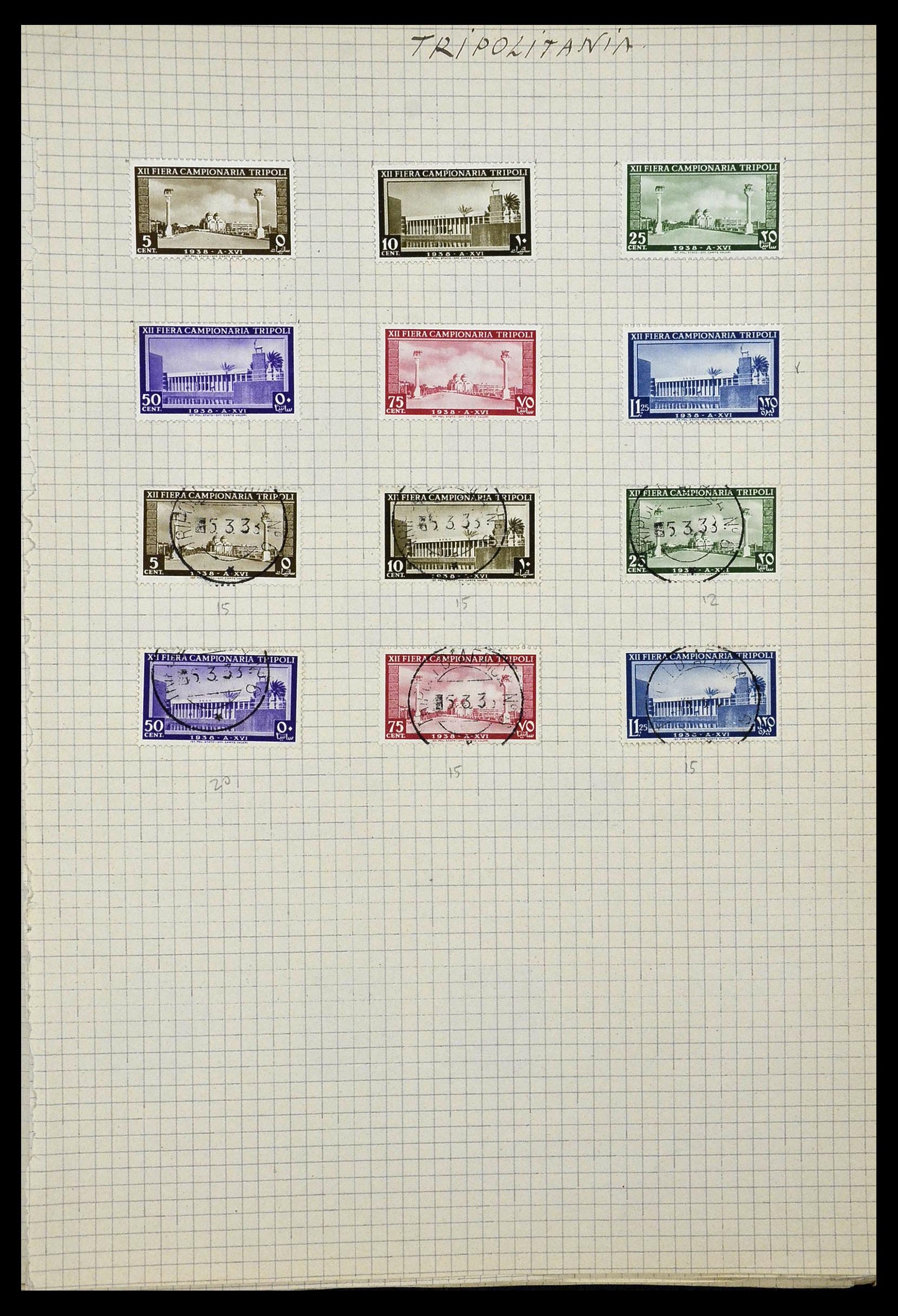 34017 005 - Postzegelverzameling 34017 Italiaanse koloniën en gebieden 1900-1950.