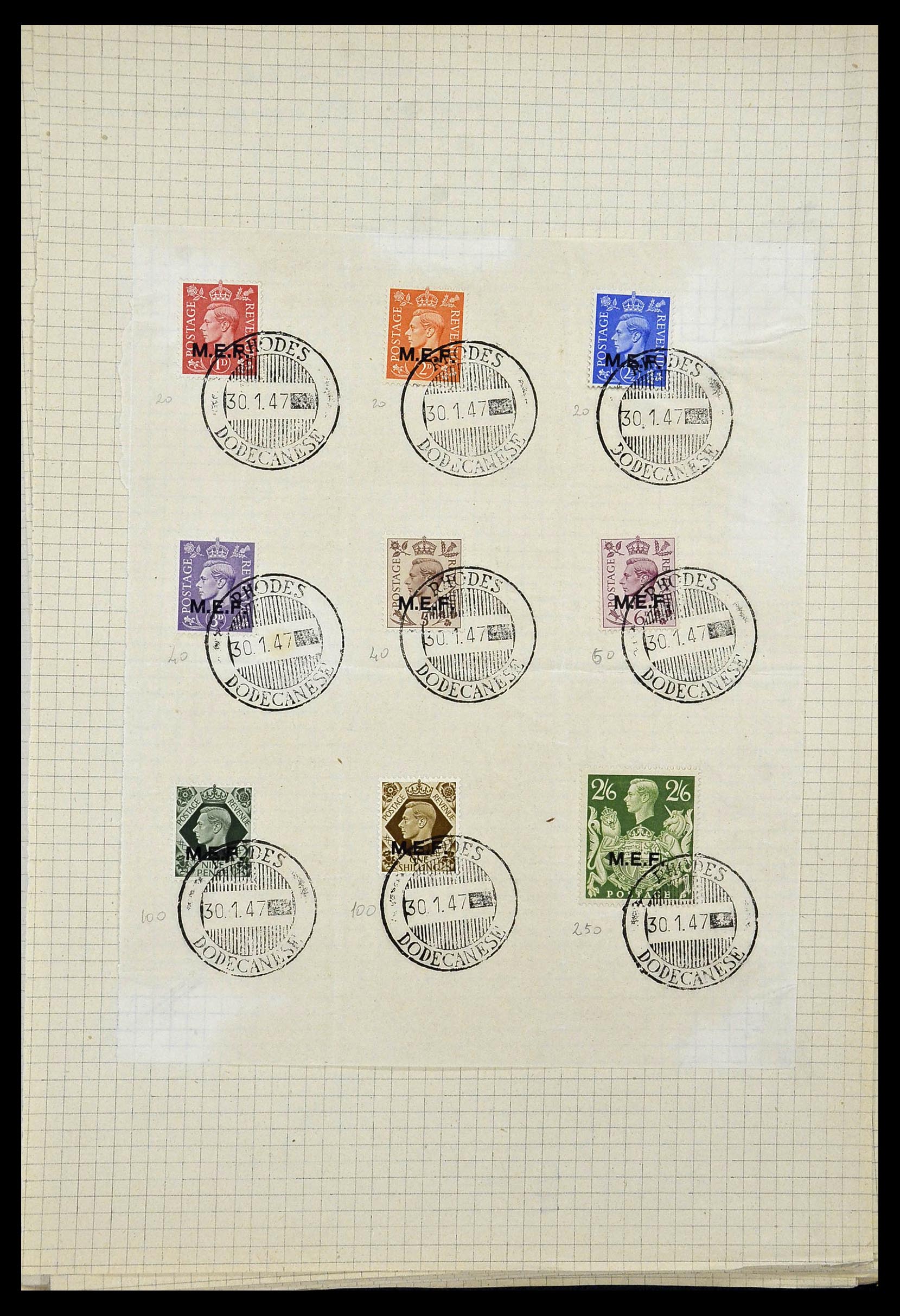 34017 009 - Postzegelverzameling 34017 Italiaanse koloniën en gebieden 1900-1950.