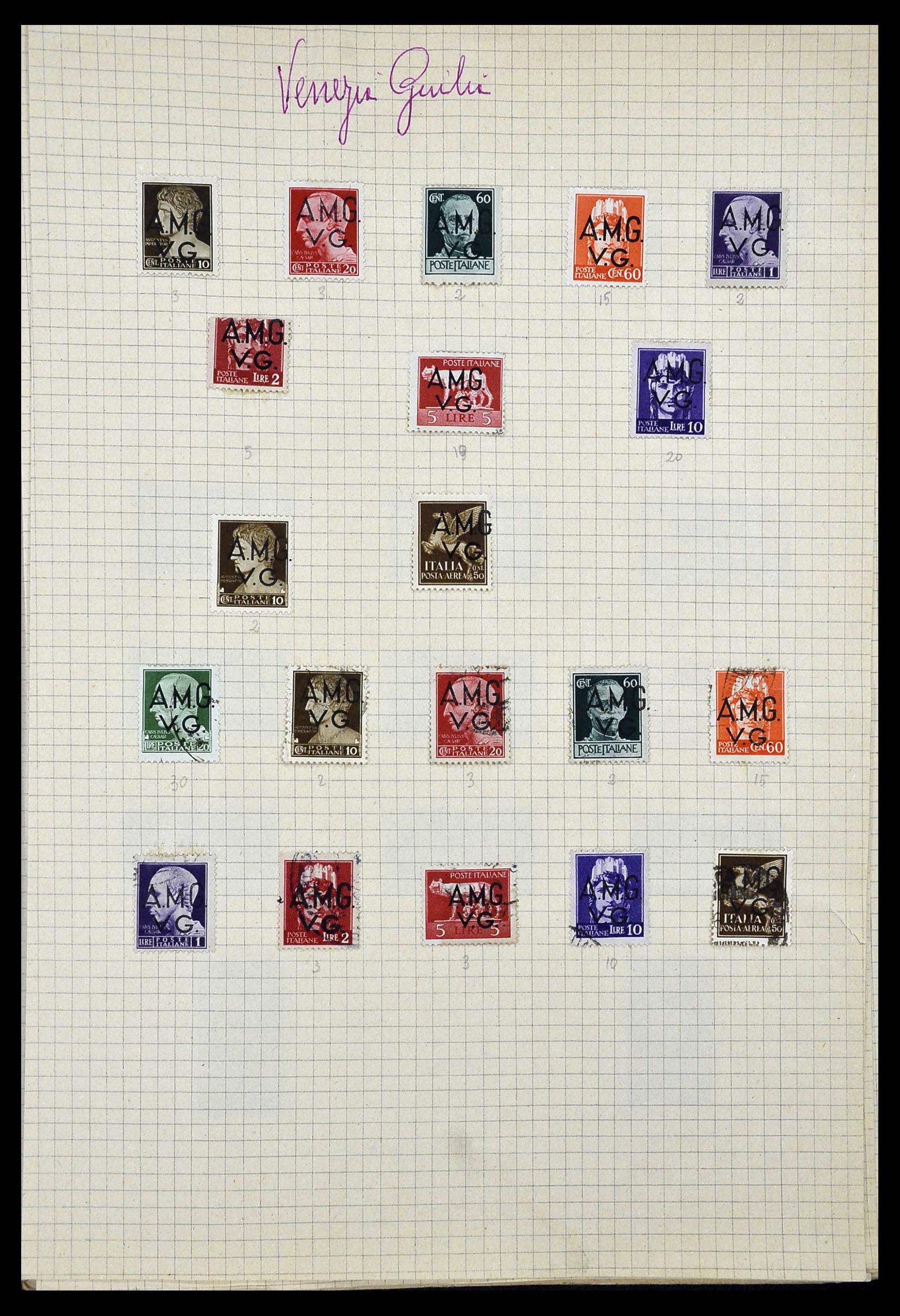 34017 018 - Postzegelverzameling 34017 Italiaanse koloniën en gebieden 1900-1950.