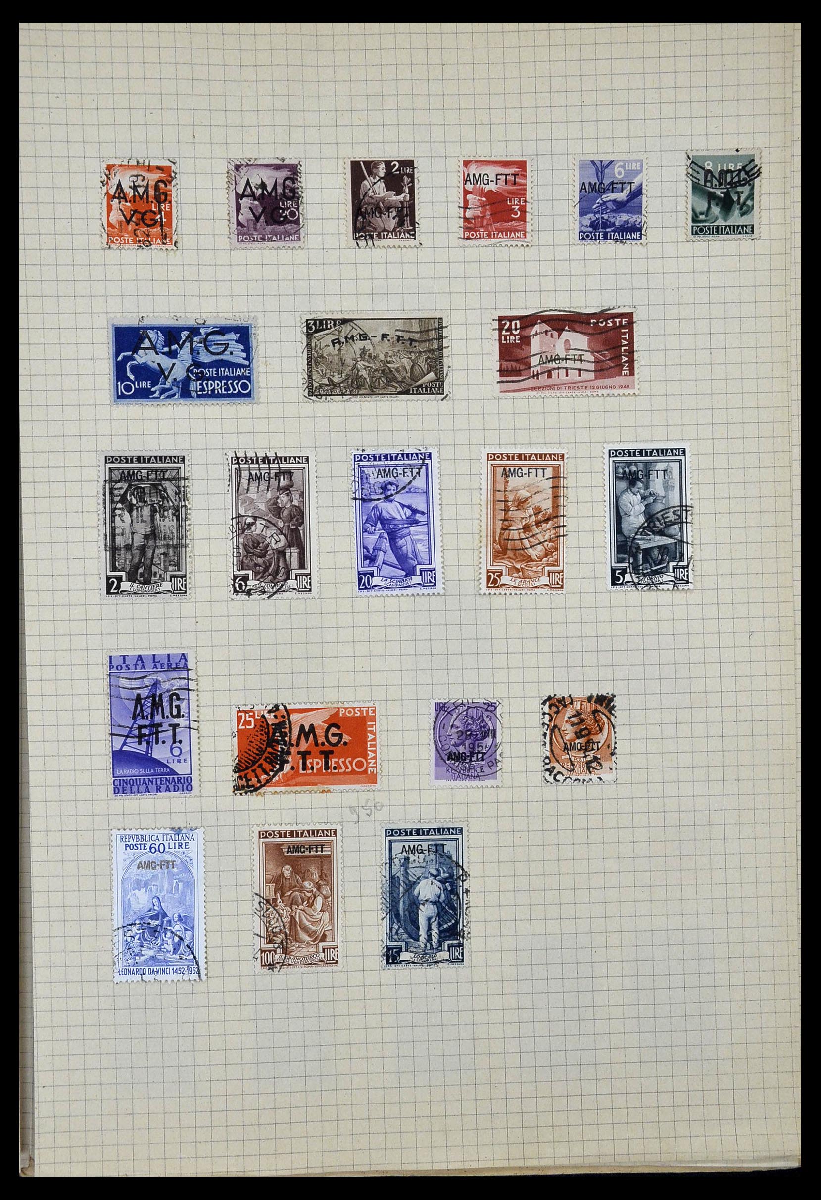 34017 020 - Postzegelverzameling 34017 Italiaanse koloniën en gebieden 1900-1950.