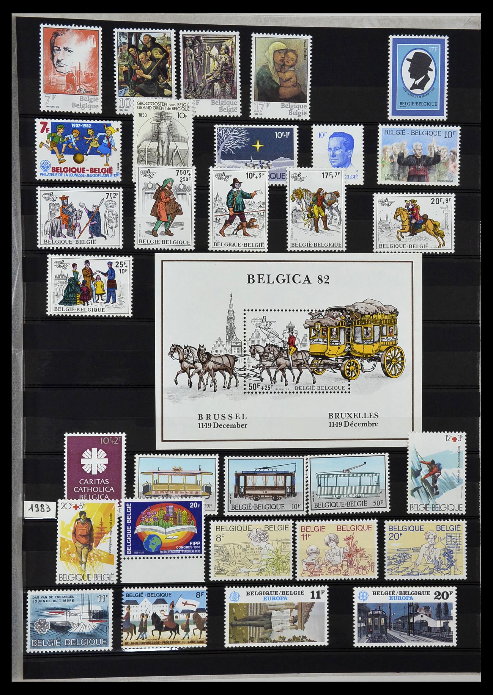 34019 025 - Postzegelverzameling 34019 België 1960-2004.