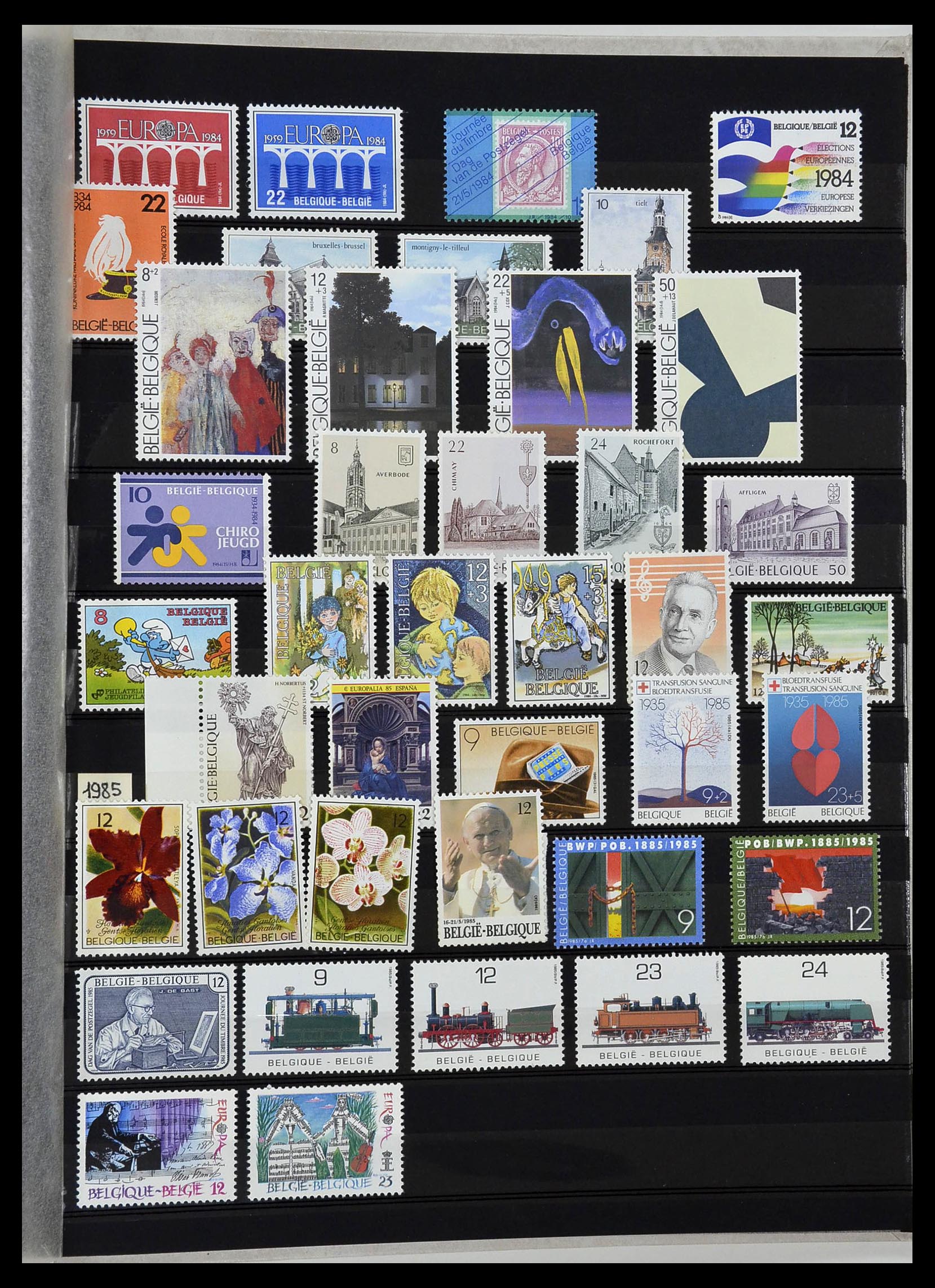 34019 027 - Postzegelverzameling 34019 België 1960-2004.