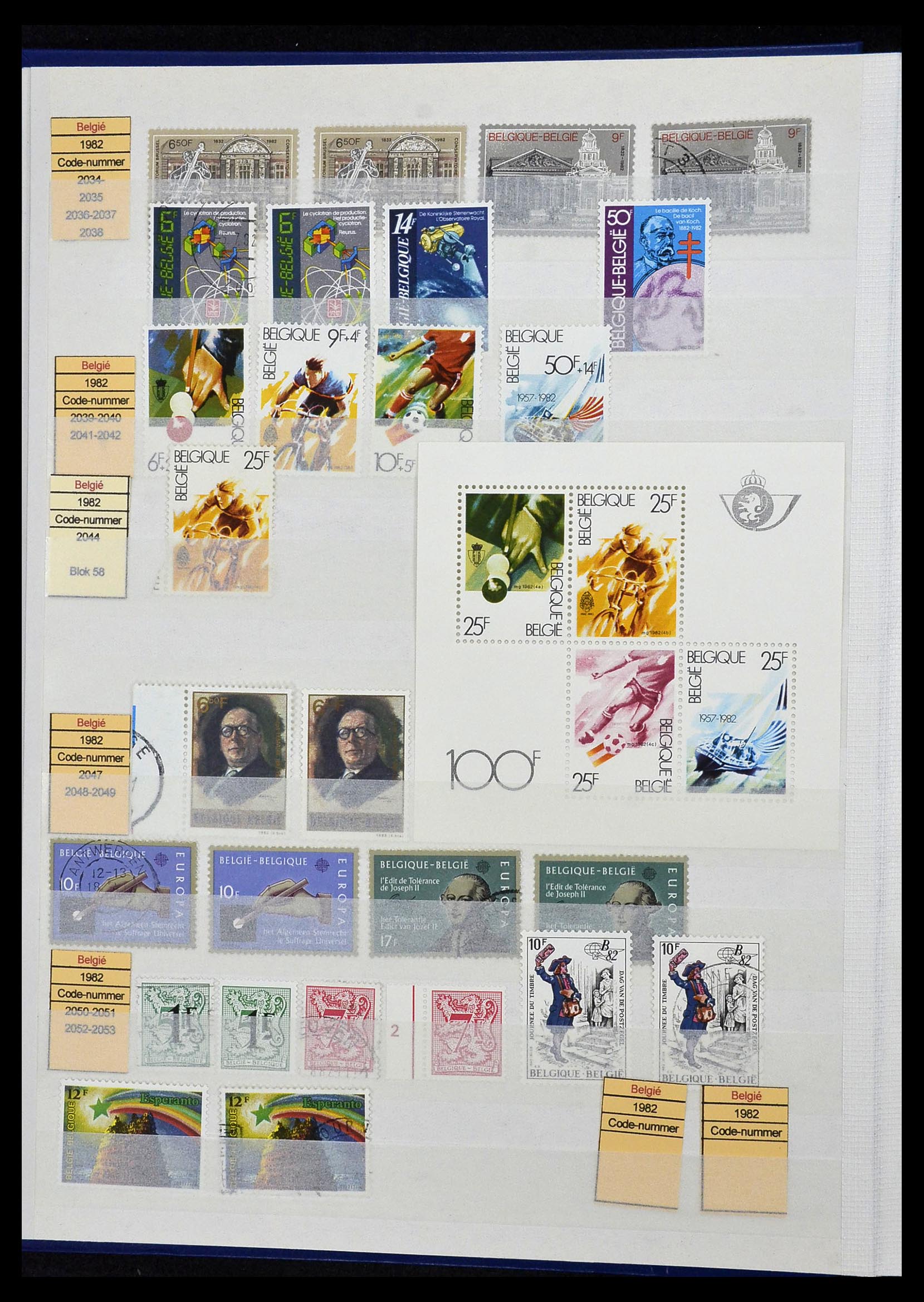 34019 037 - Postzegelverzameling 34019 België 1960-2004.