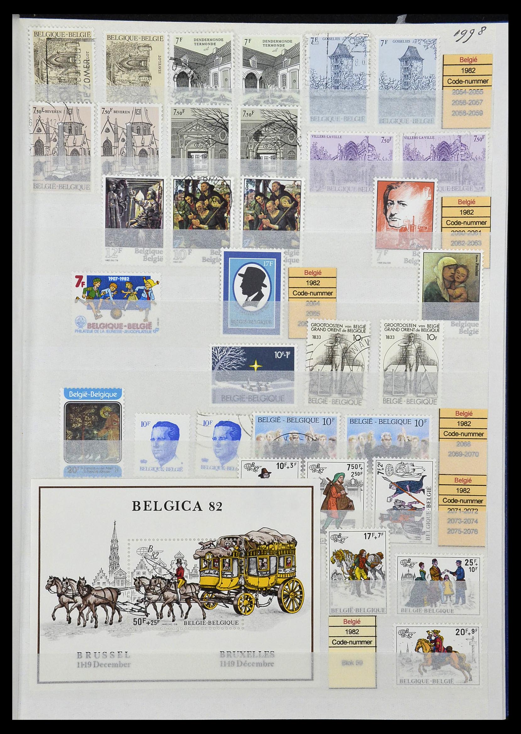 34019 038 - Postzegelverzameling 34019 België 1960-2004.