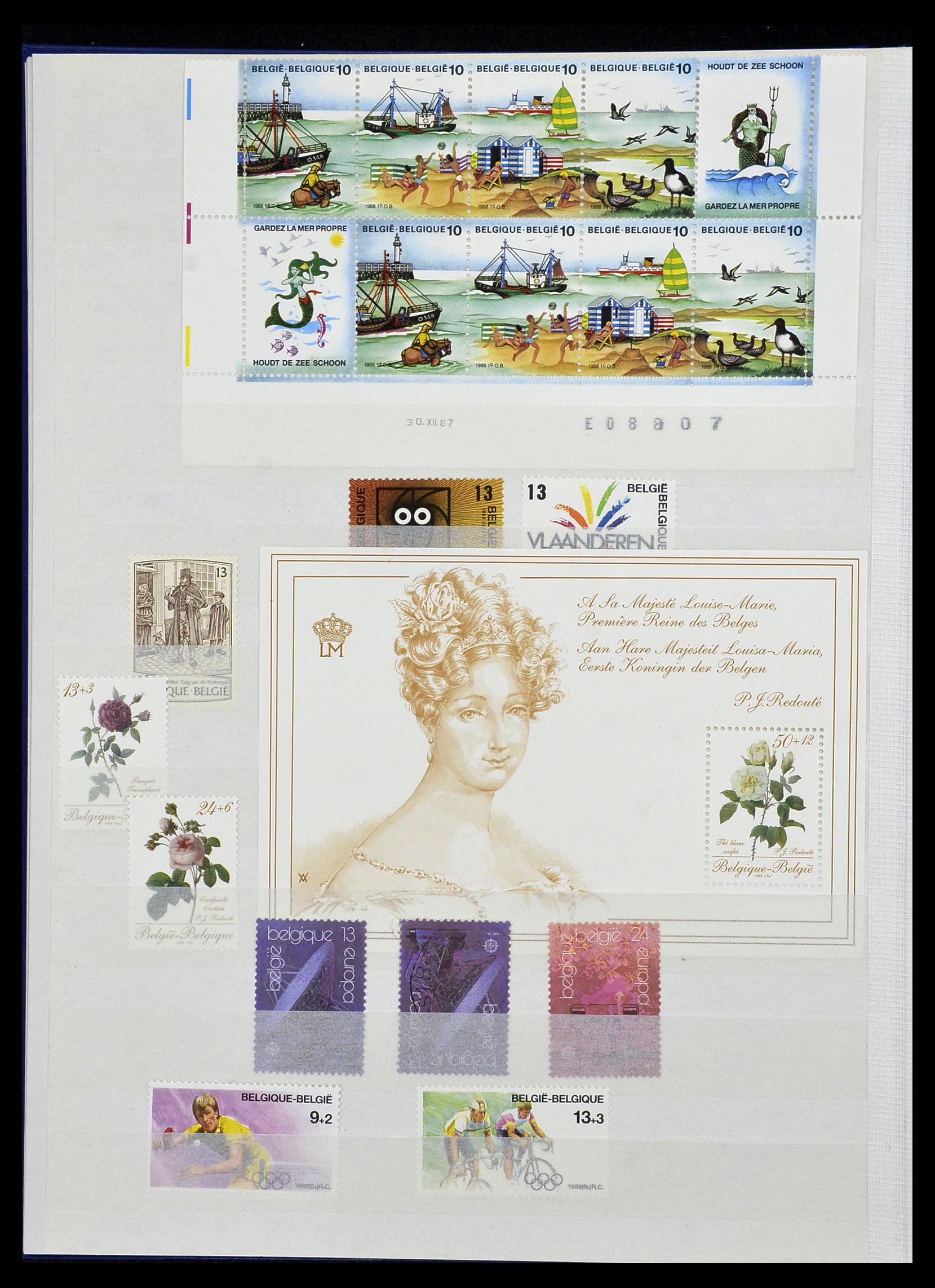 34019 049 - Stamp collection 34019 Belgium 1960-2004.