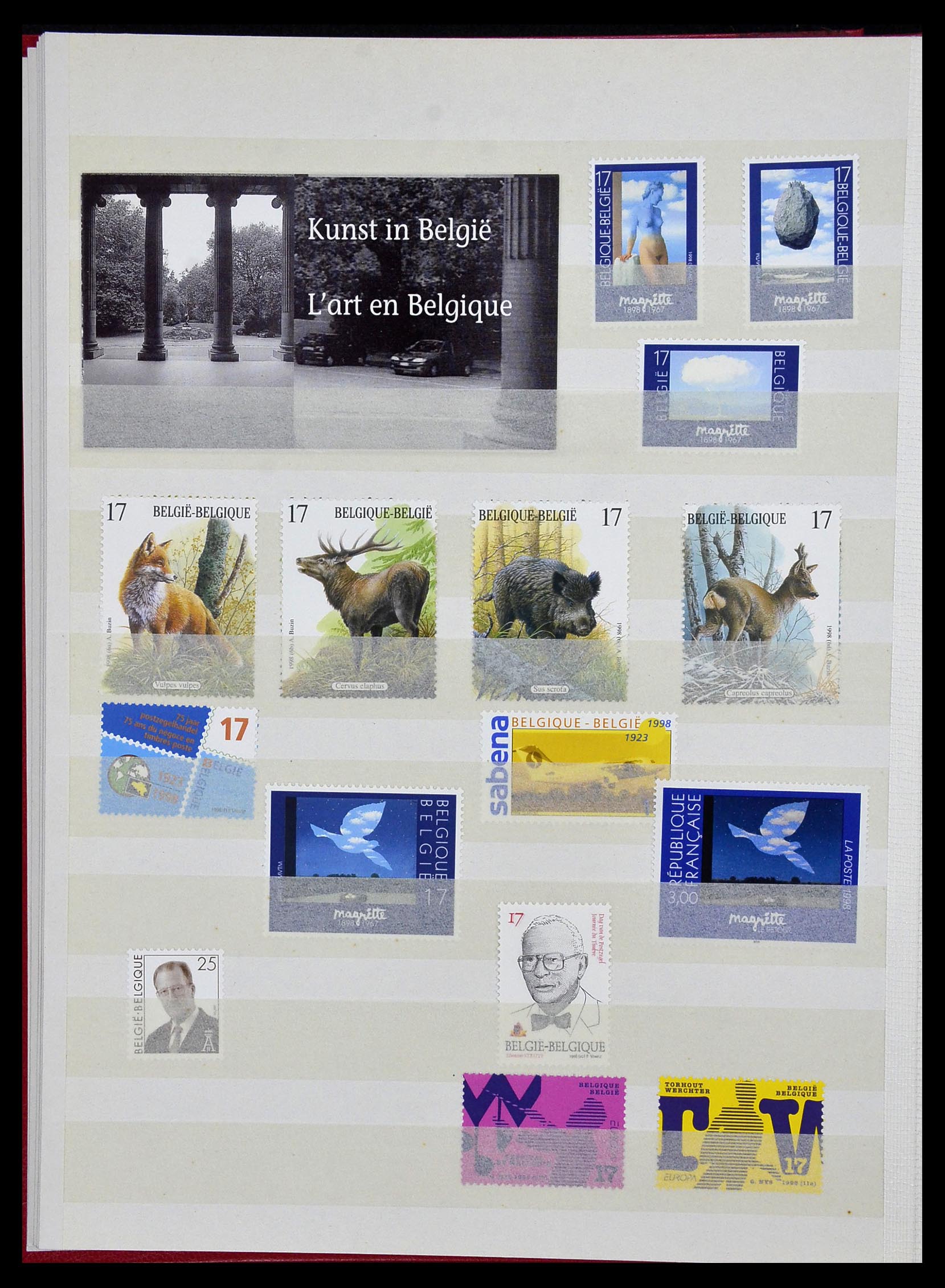 34019 079 - Postzegelverzameling 34019 België 1960-2004.