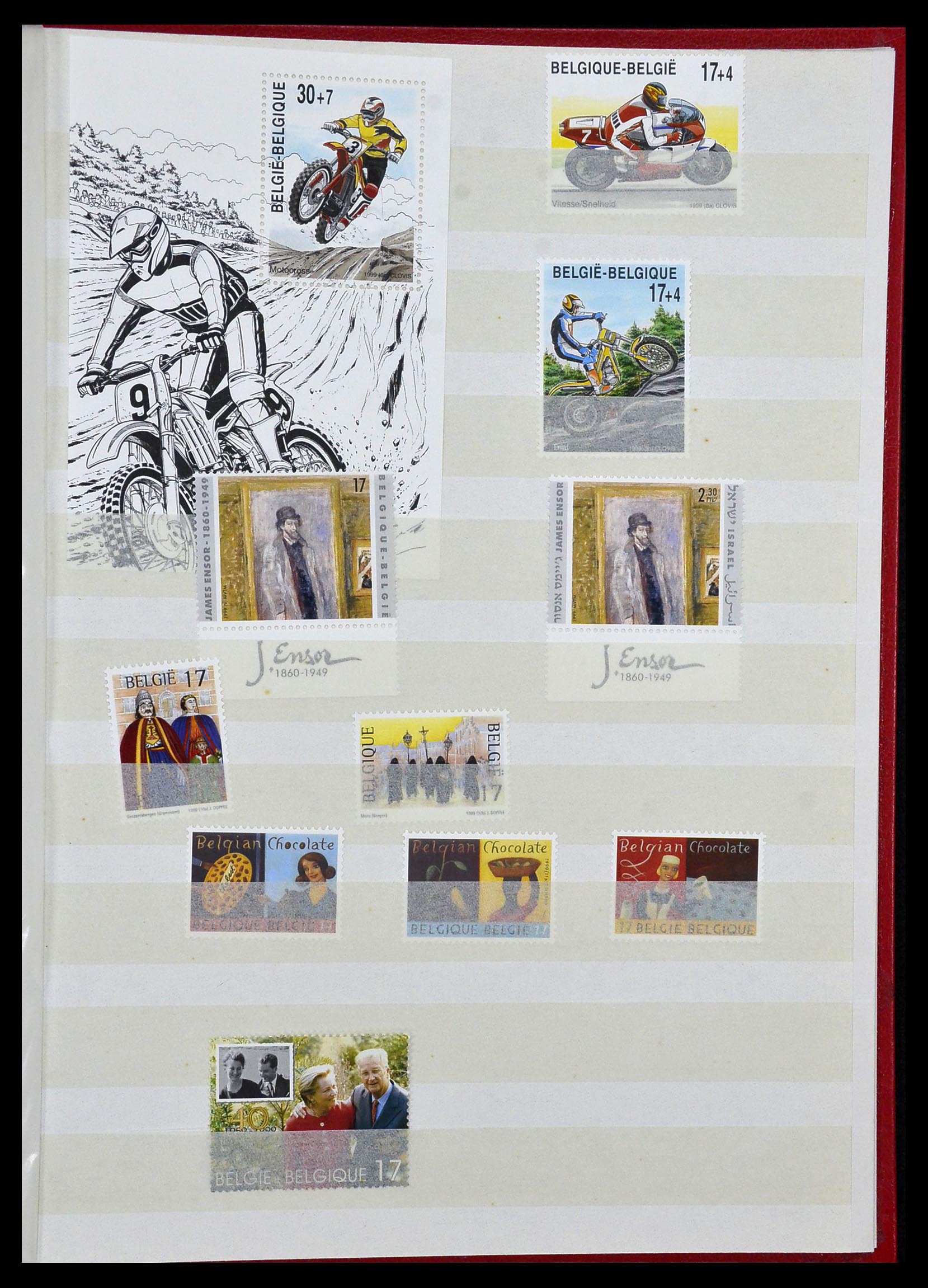 34019 086 - Postzegelverzameling 34019 België 1960-2004.