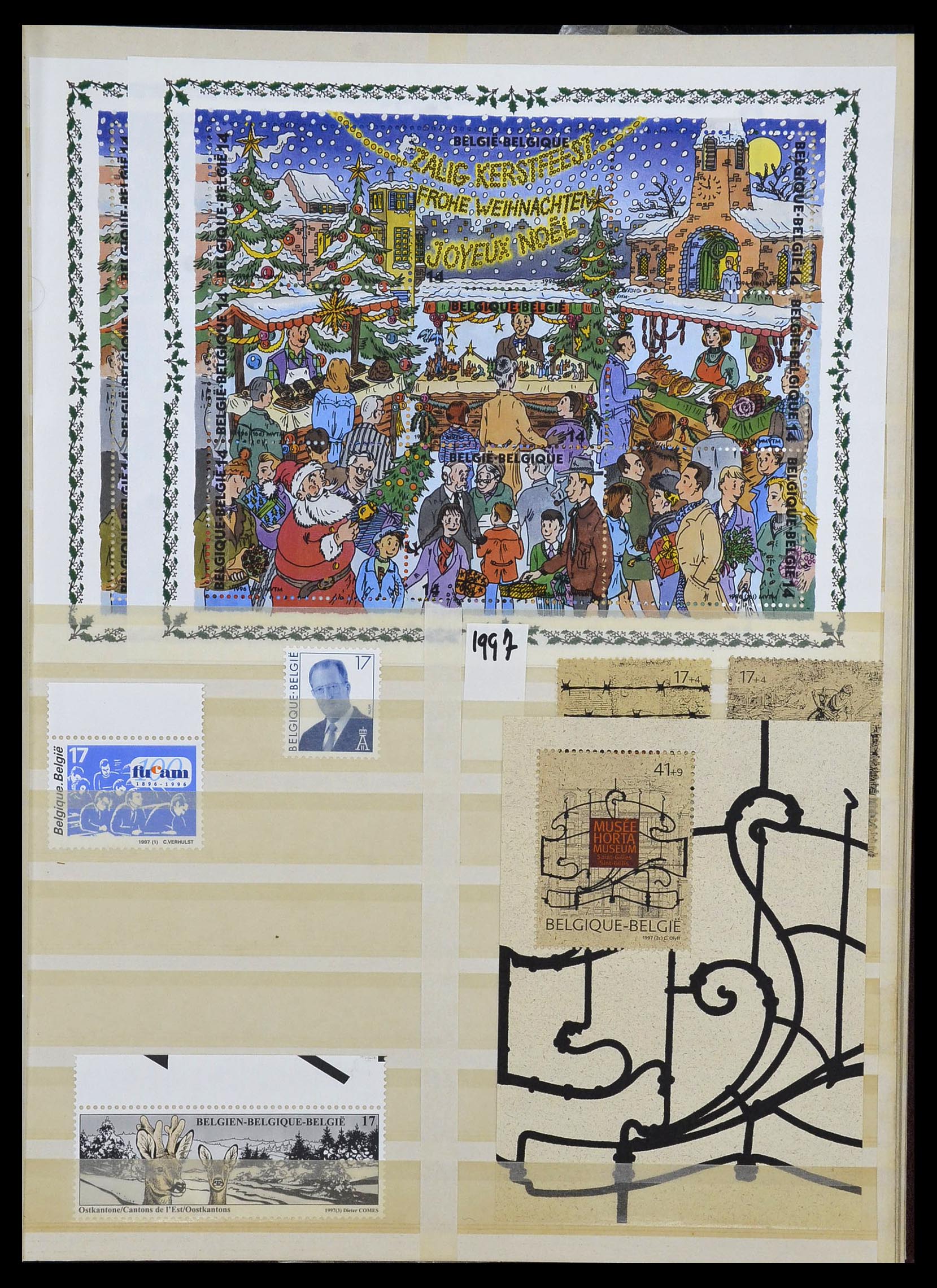 34019 091 - Postzegelverzameling 34019 België 1960-2004.