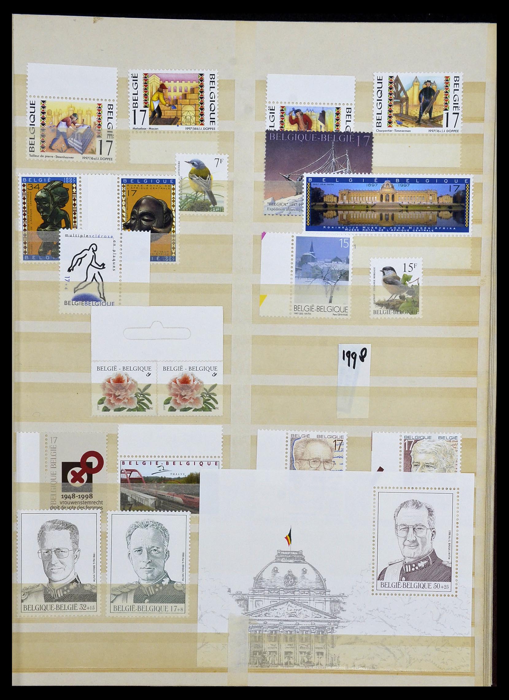 34019 092 - Postzegelverzameling 34019 België 1960-2004.