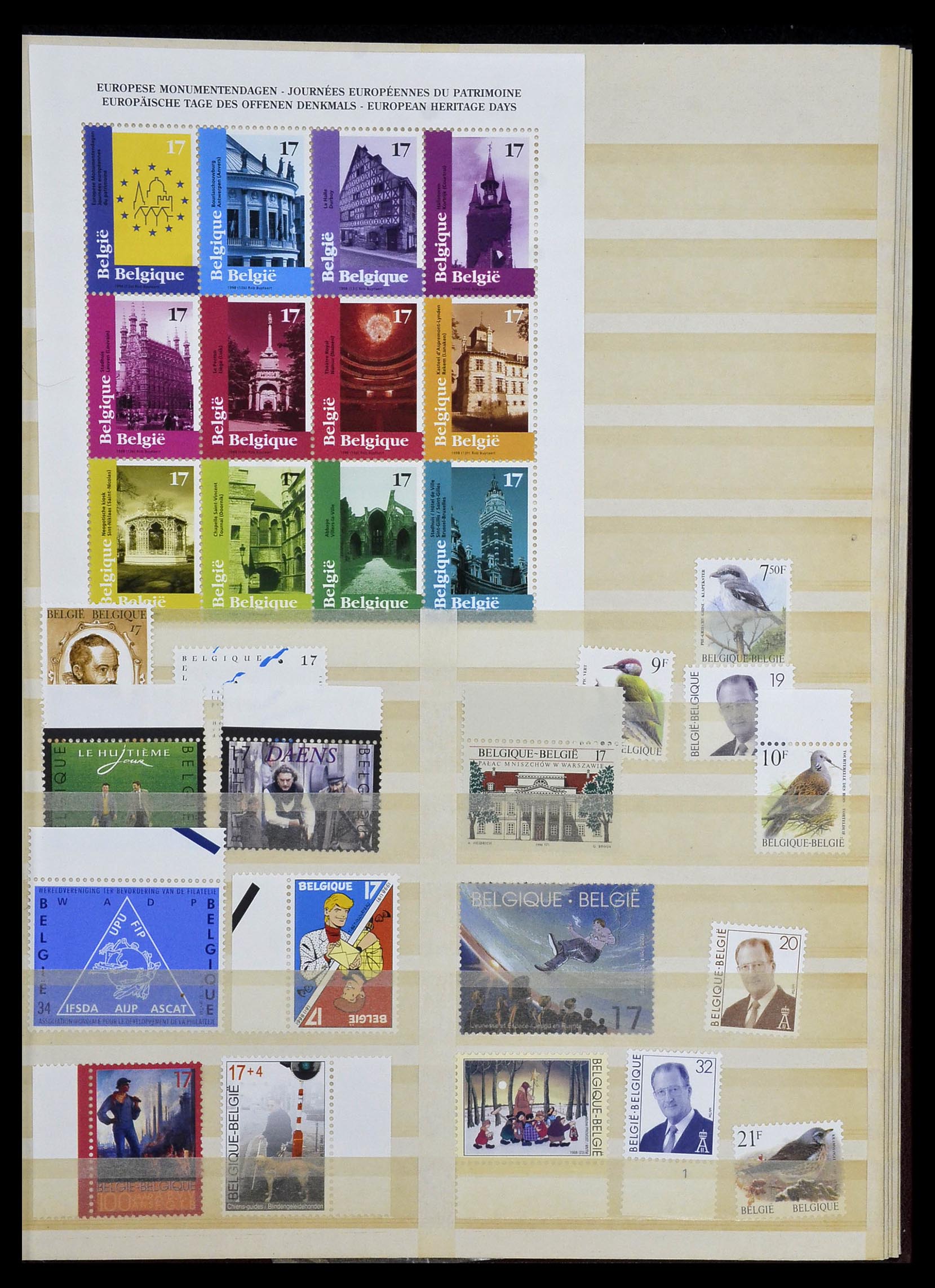 34019 095 - Postzegelverzameling 34019 België 1960-2004.