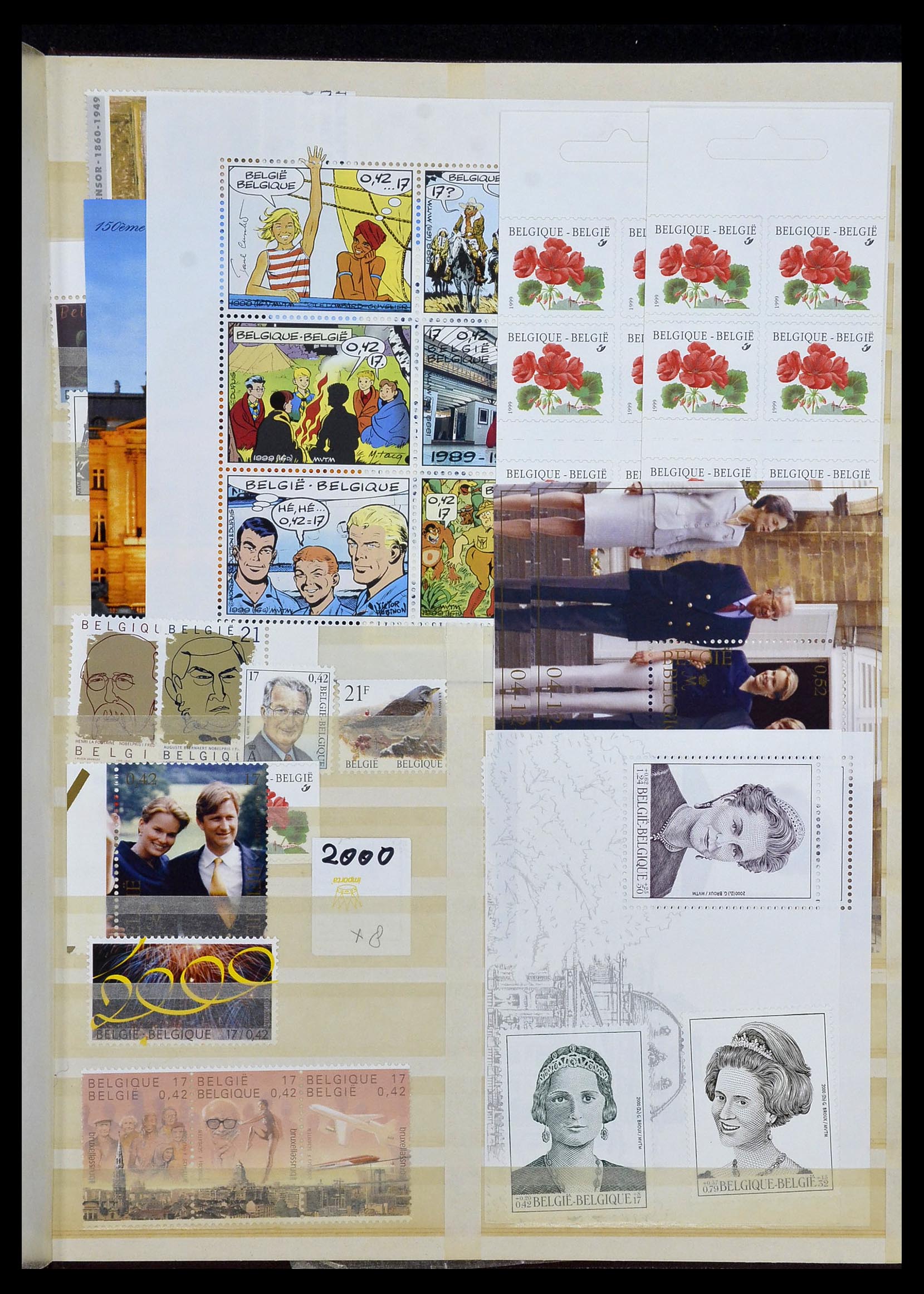 34019 097 - Stamp collection 34019 Belgium 1960-2004.