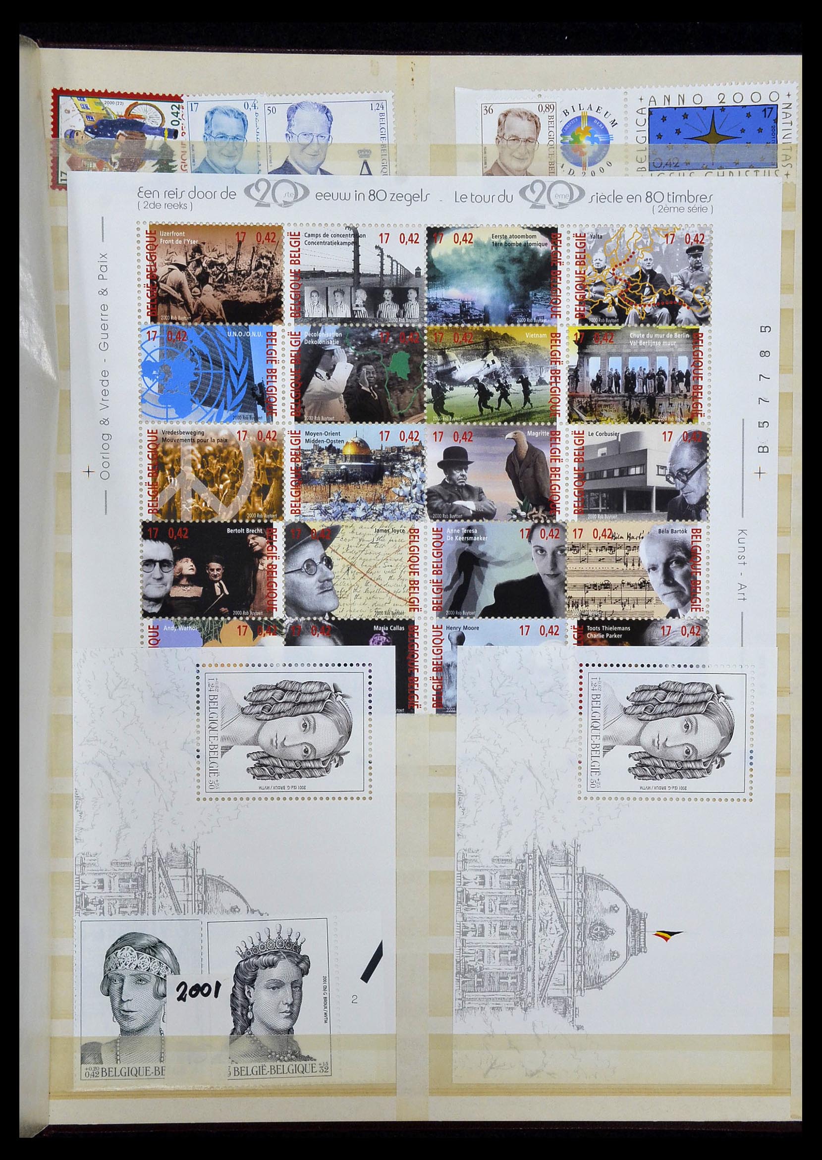 34019 098 - Stamp collection 34019 Belgium 1960-2004.