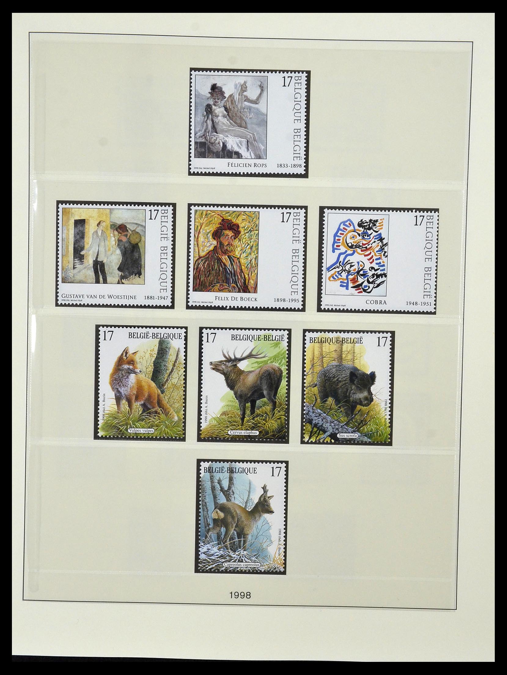 34019 144 - Postzegelverzameling 34019 België 1960-2004.