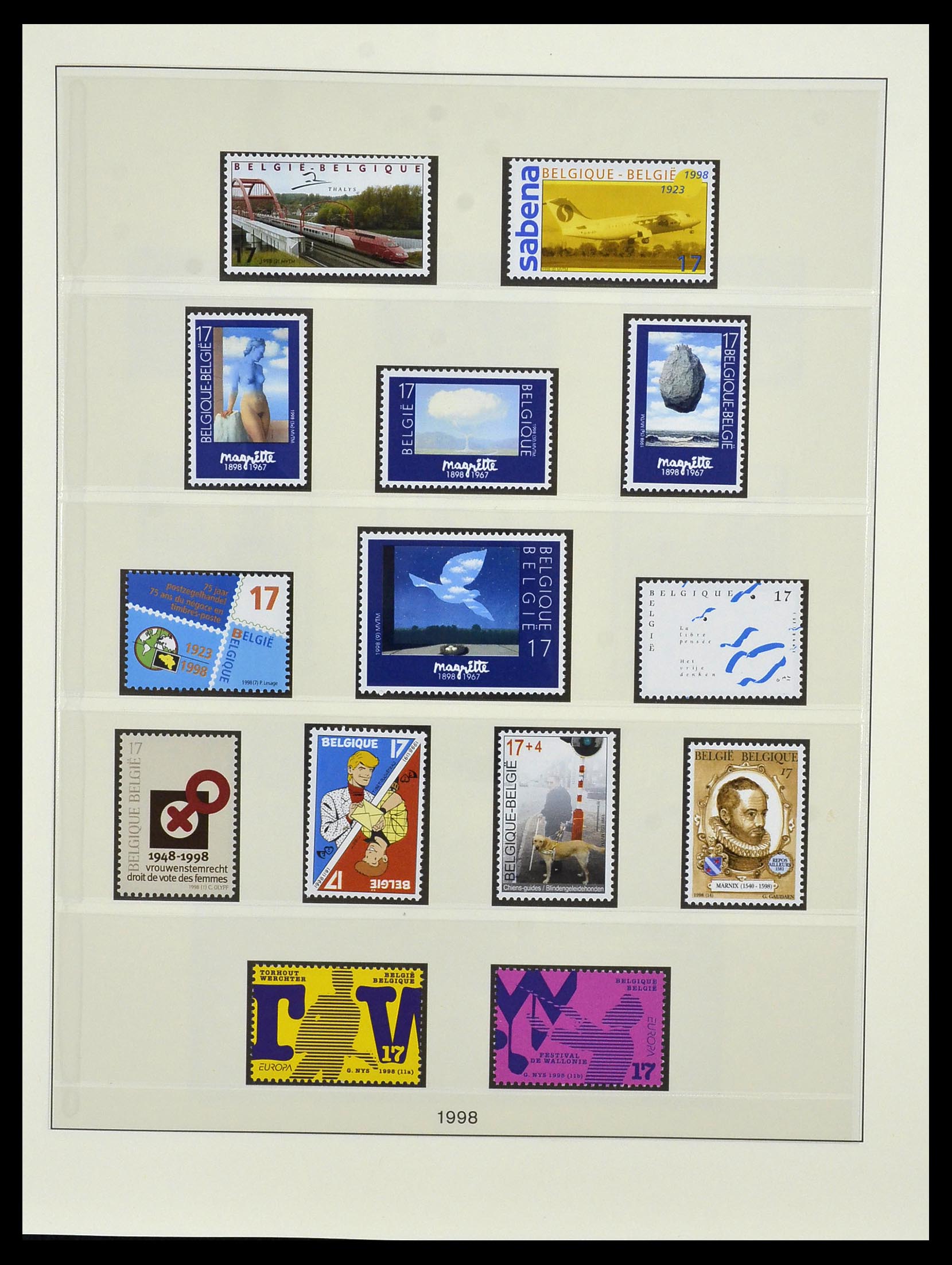 34019 145 - Postzegelverzameling 34019 België 1960-2004.
