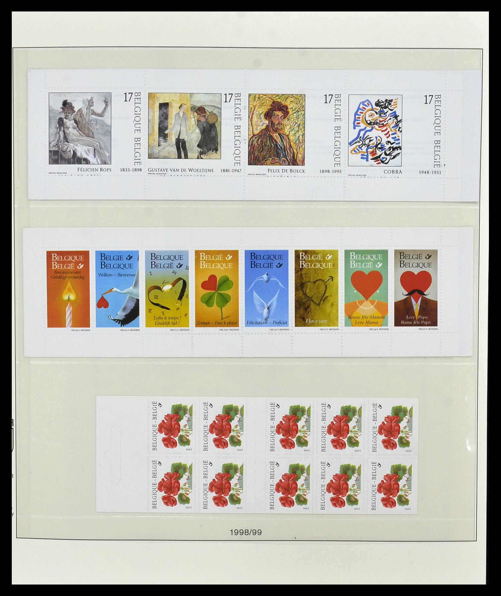 34019 150 - Postzegelverzameling 34019 België 1960-2004.