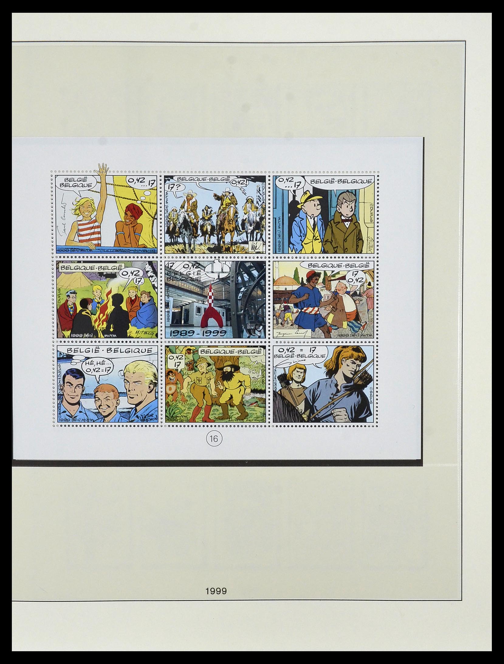 34019 152 - Postzegelverzameling 34019 België 1960-2004.