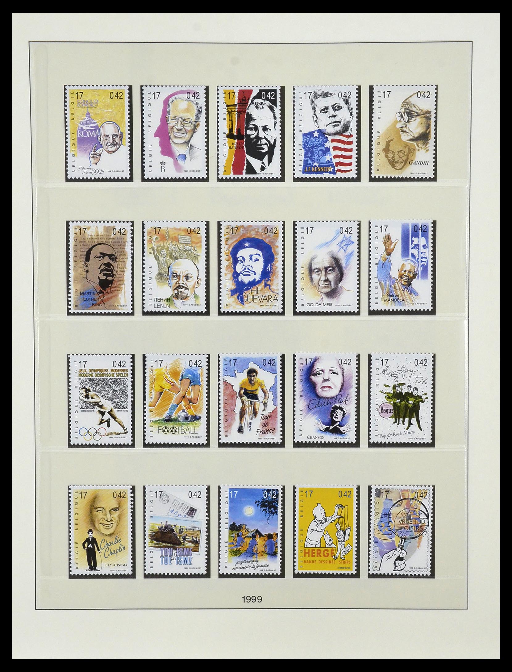 34019 153 - Postzegelverzameling 34019 België 1960-2004.