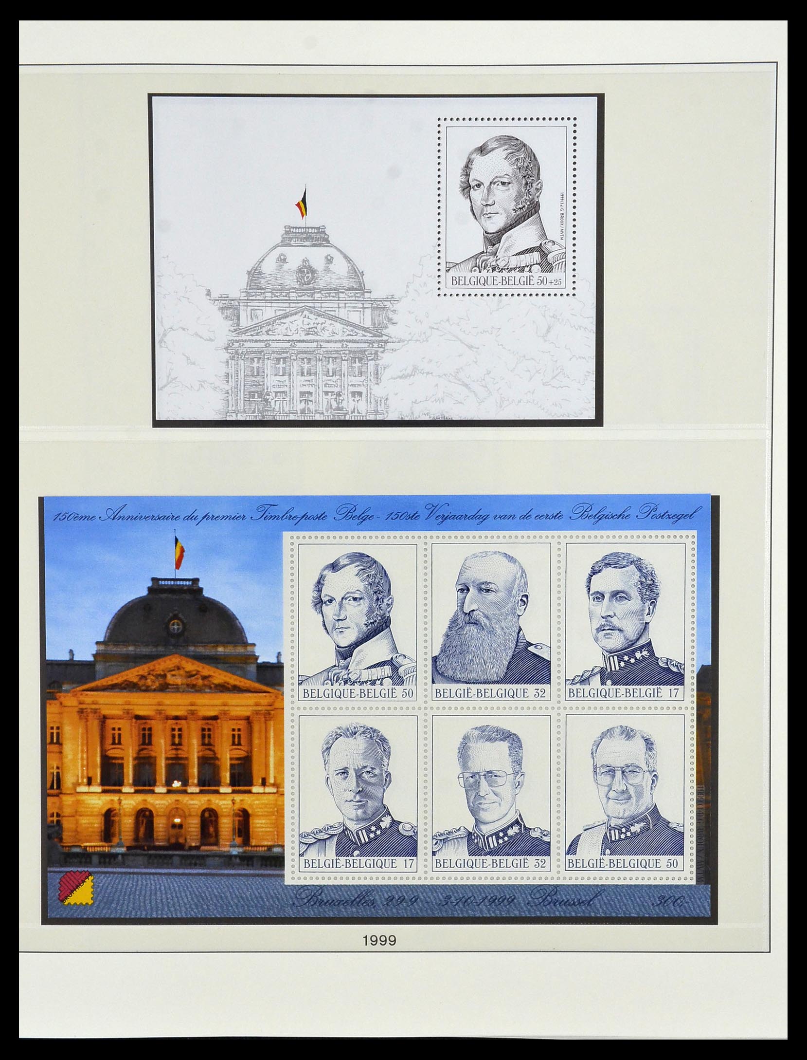 34019 159 - Postzegelverzameling 34019 België 1960-2004.