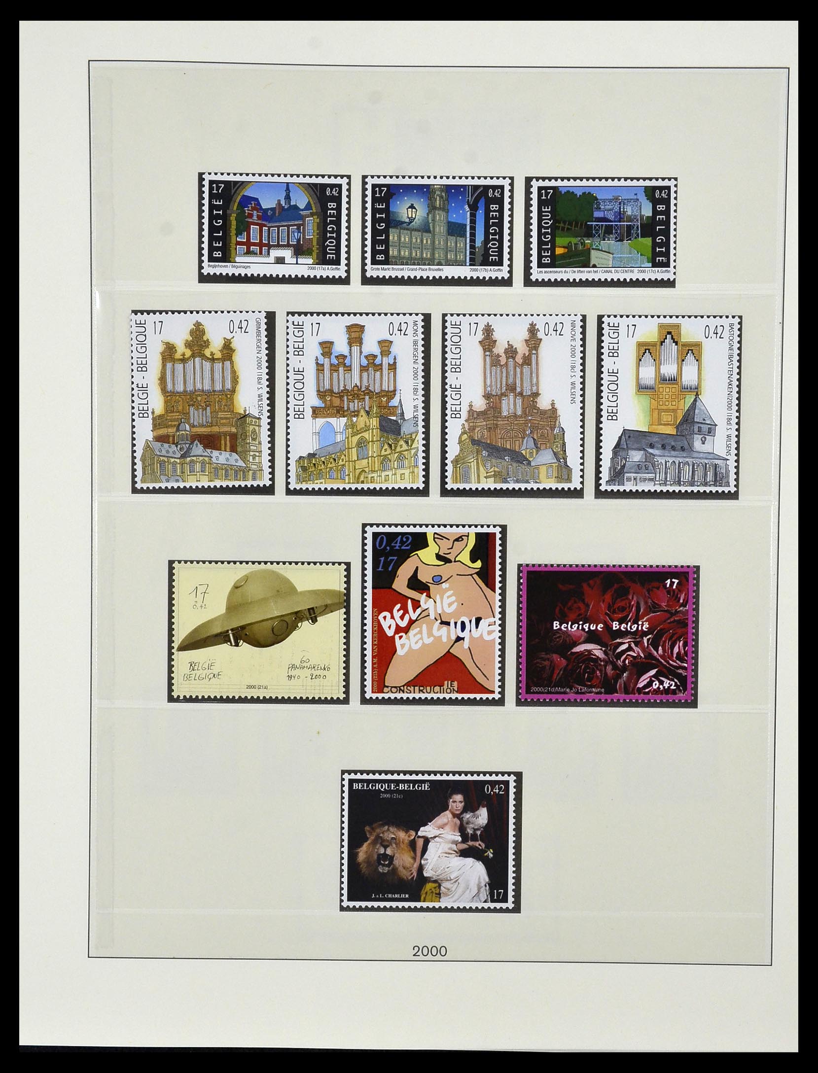 34019 162 - Postzegelverzameling 34019 België 1960-2004.