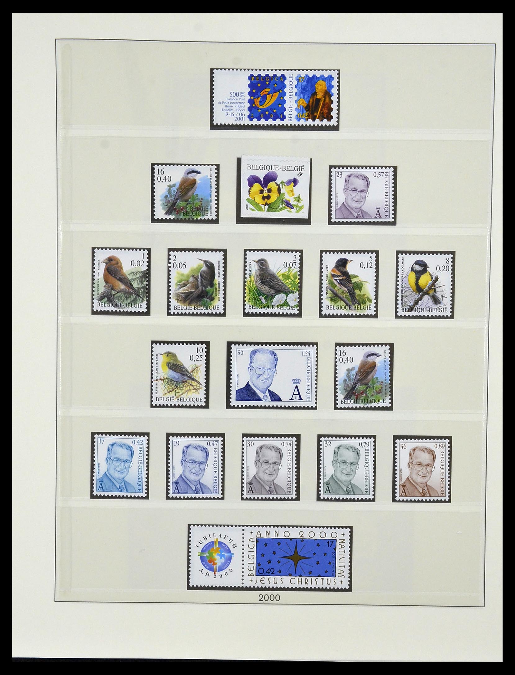 34019 163 - Postzegelverzameling 34019 België 1960-2004.