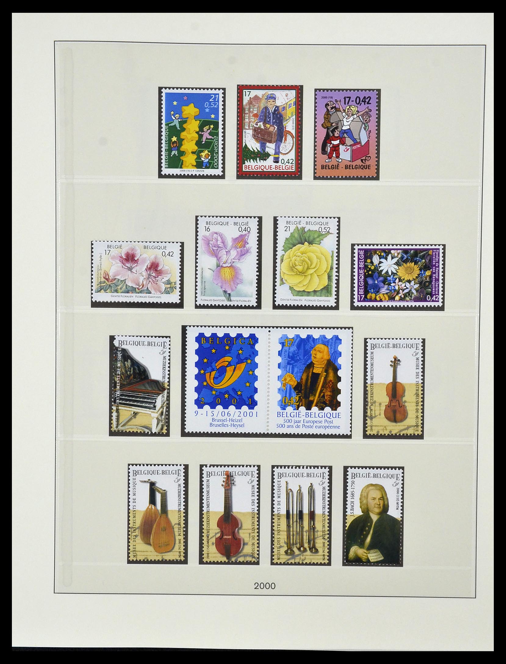 34019 165 - Postzegelverzameling 34019 België 1960-2004.