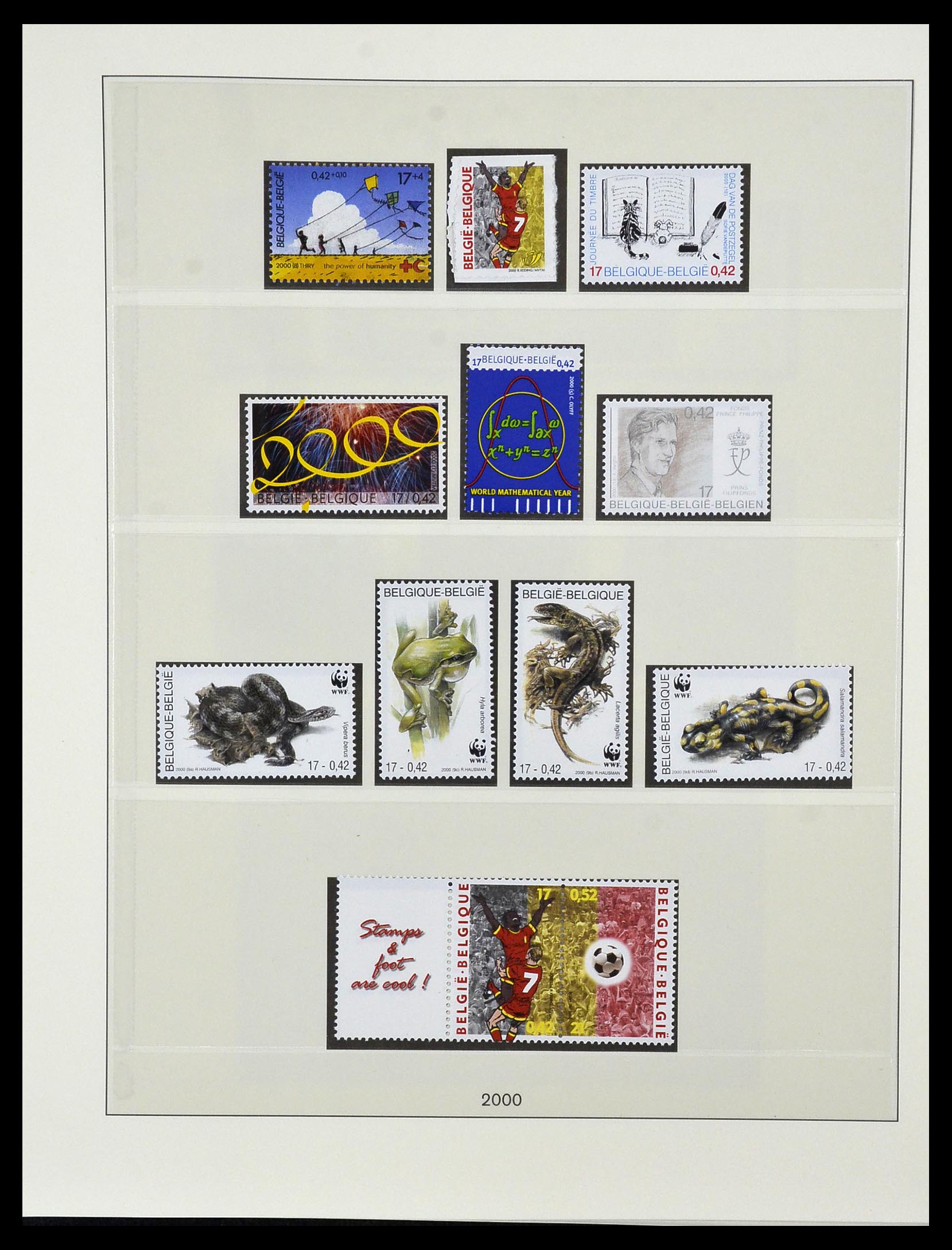 34019 166 - Postzegelverzameling 34019 België 1960-2004.