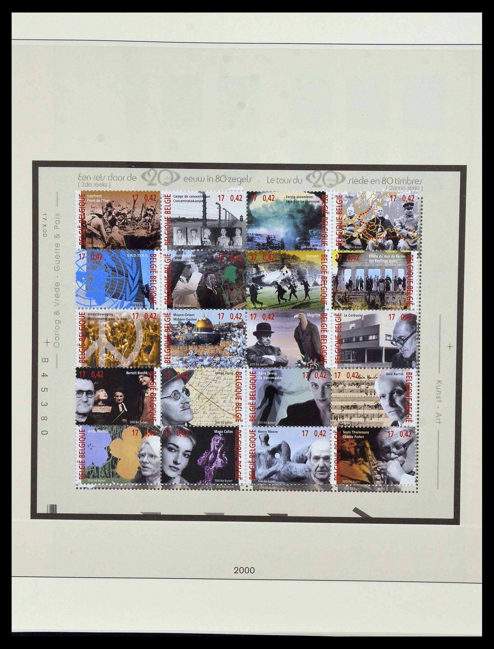 34019 170 - Stamp collection 34019 Belgium 1960-2004.
