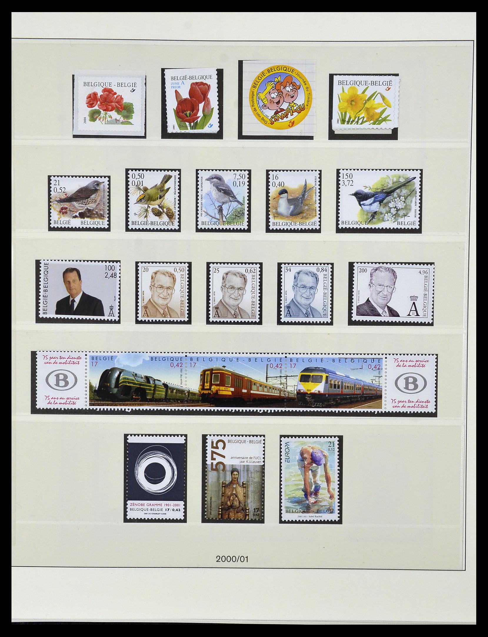34019 173 - Postzegelverzameling 34019 België 1960-2004.
