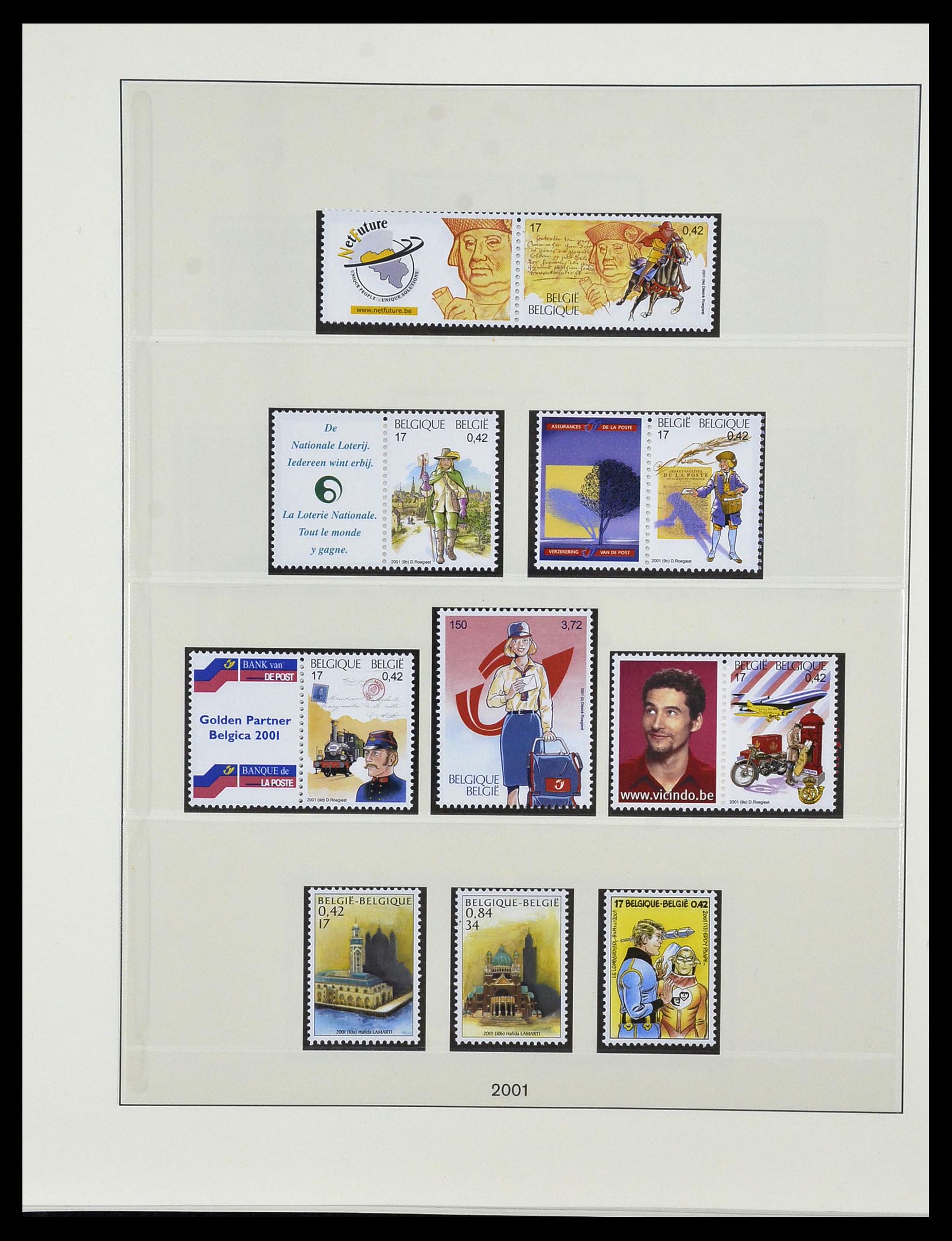 34019 177 - Postzegelverzameling 34019 België 1960-2004.