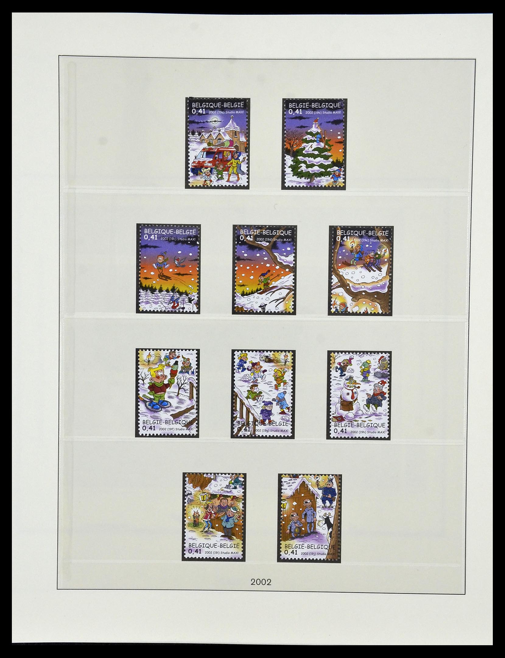 34019 191 - Postzegelverzameling 34019 België 1960-2004.