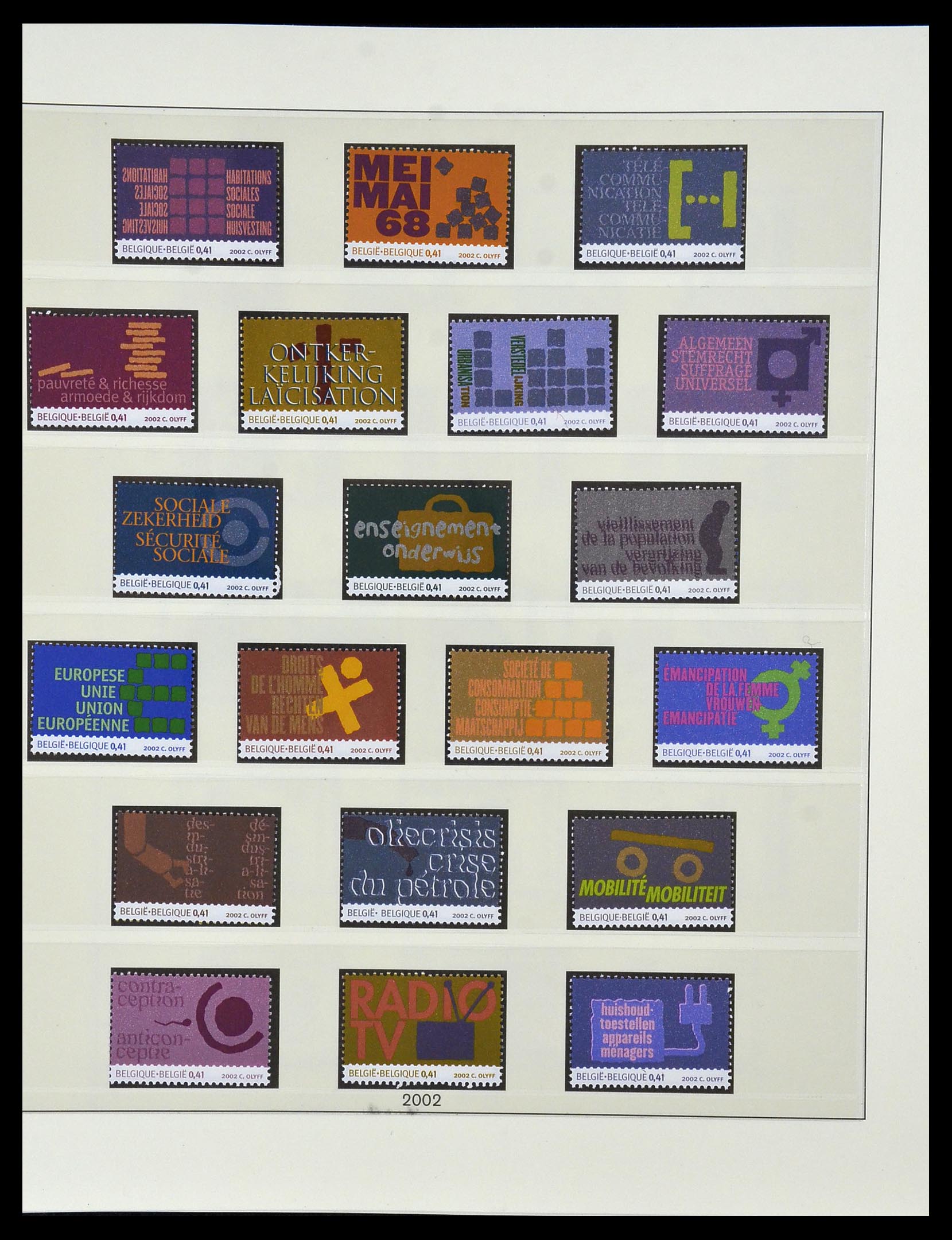 34019 193 - Stamp collection 34019 Belgium 1960-2004.