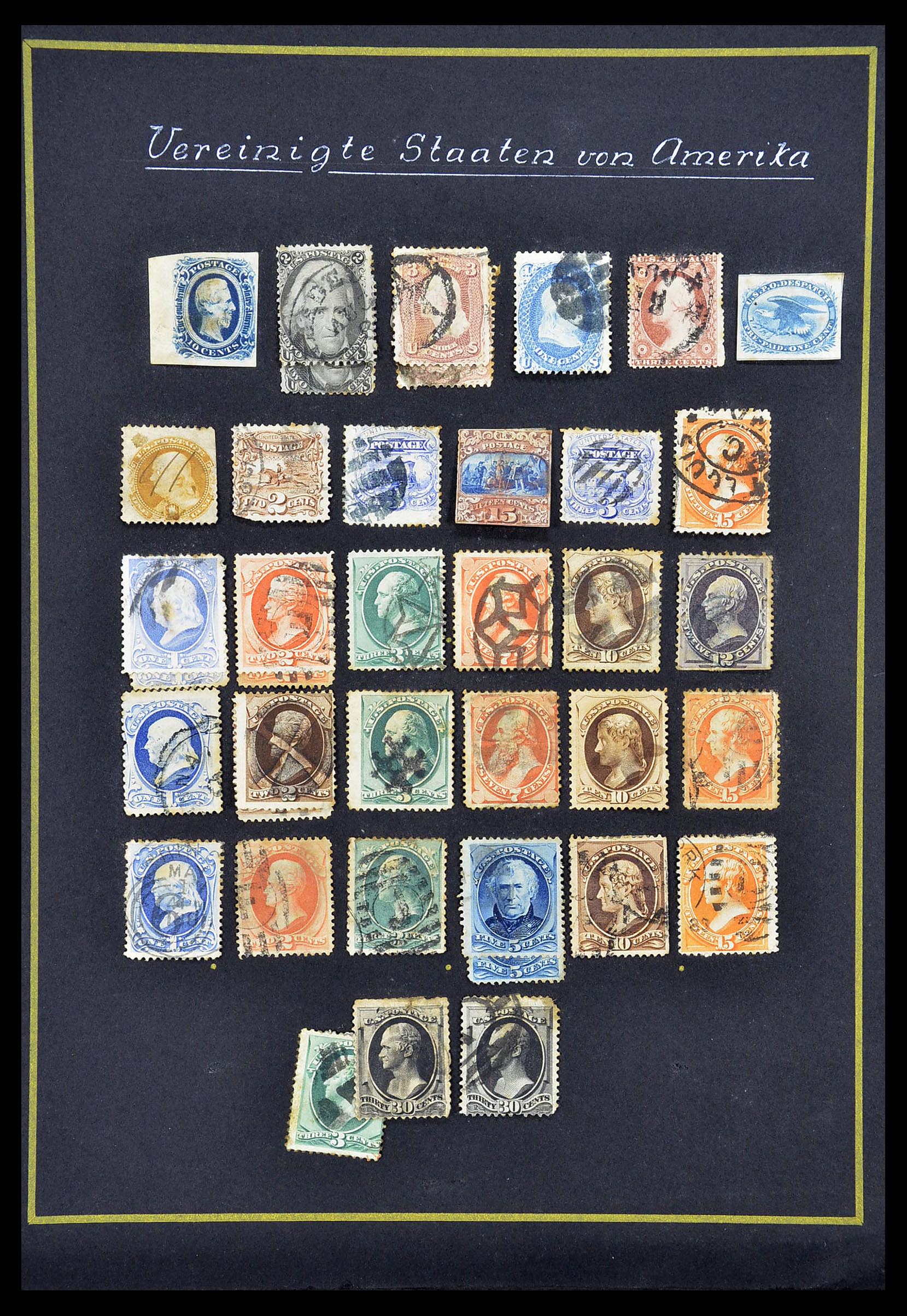 34020 001 - Postzegelverzameling 34020 USA klassiek 1857-1920.