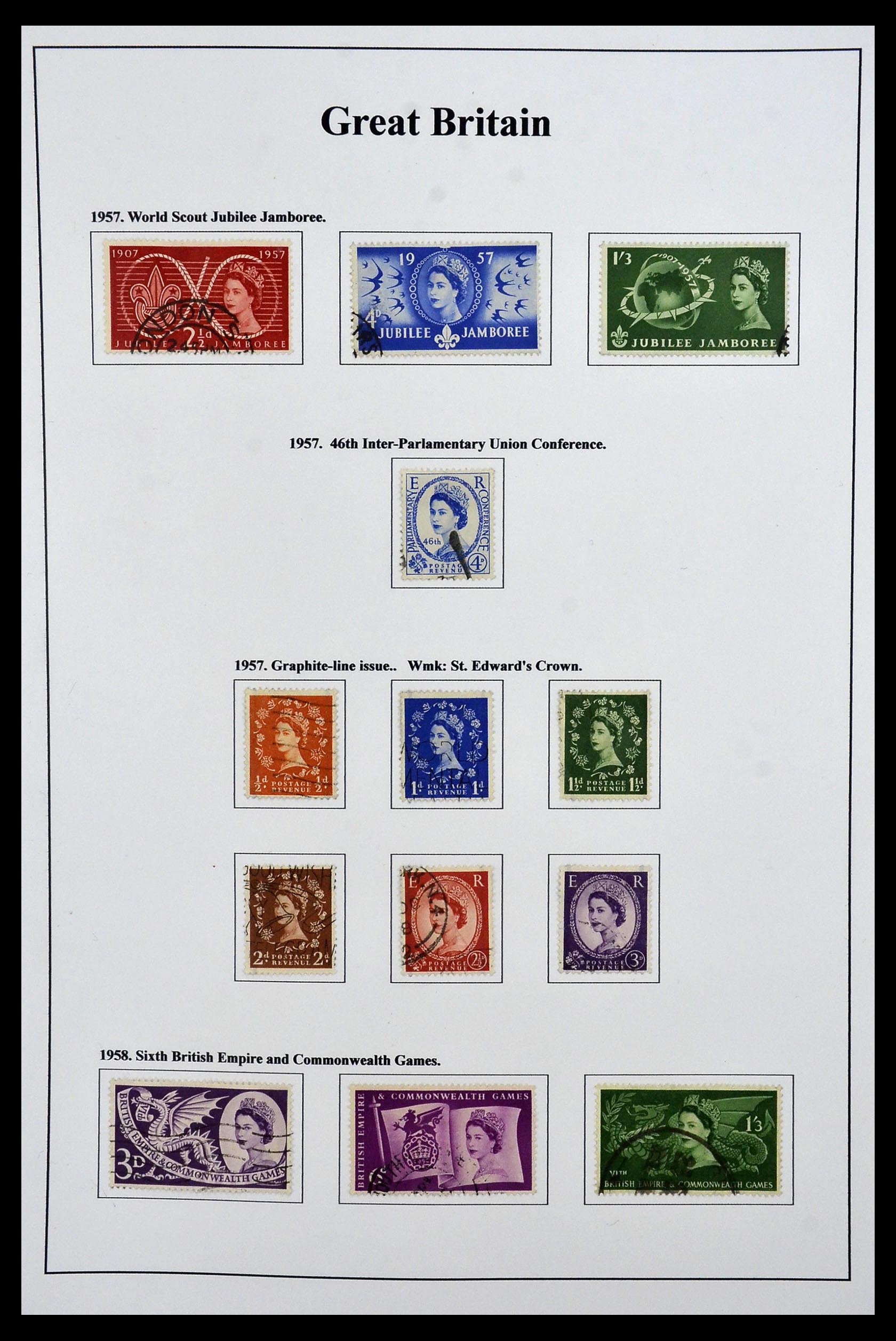 34022 004 - Stamp collection 34022 Great Britain 1952-2008.