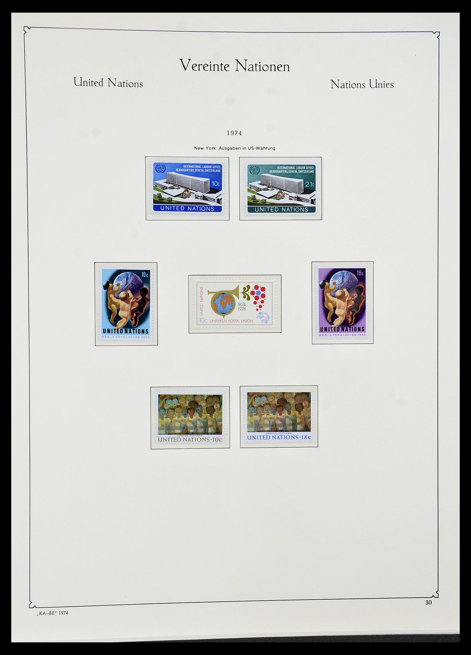 34023 006 - Postzegelverzameling 34023 Verenigde Naties New York 1970-2018!