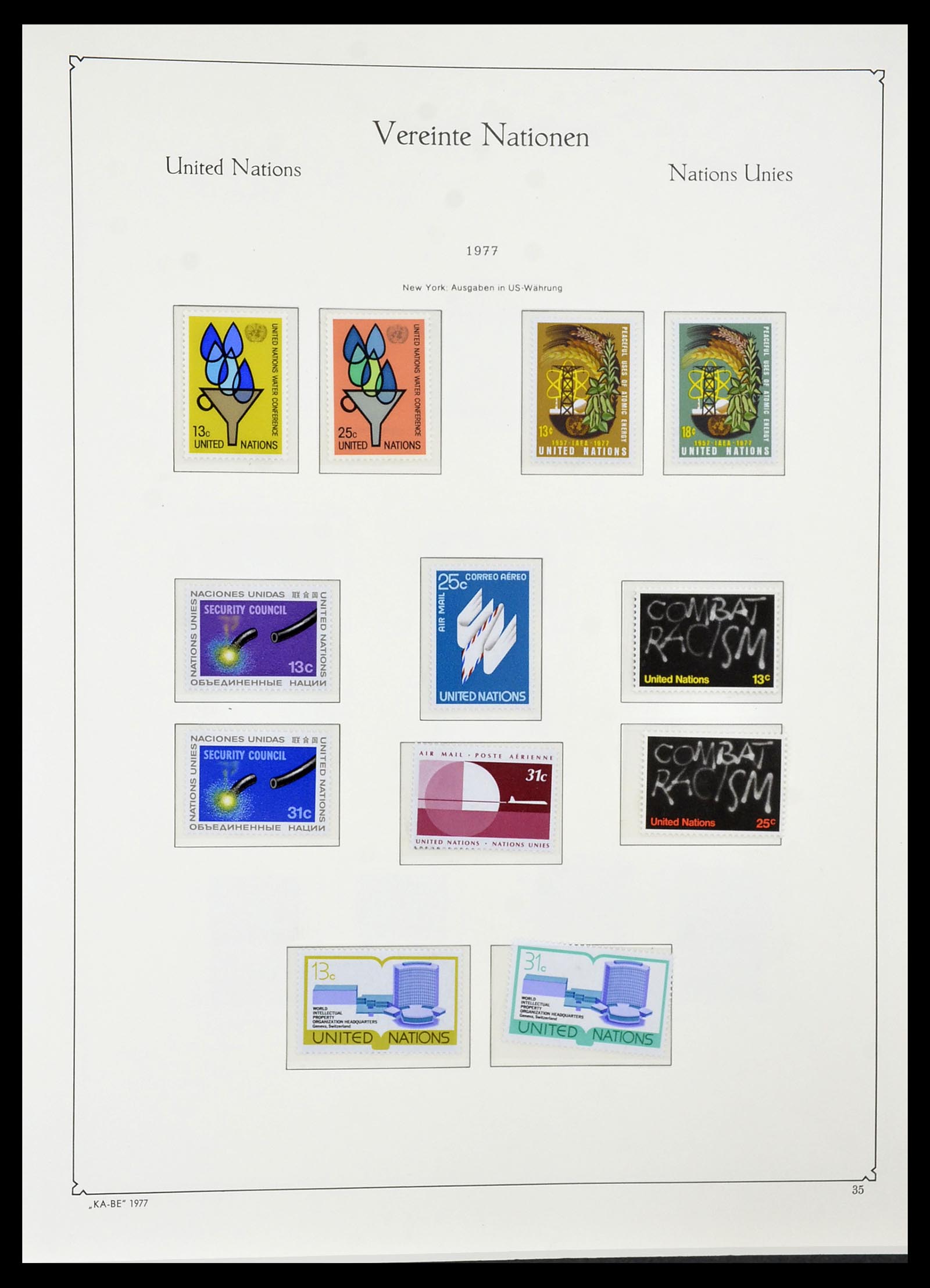 34023 011 - Postzegelverzameling 34023 Verenigde Naties New York 1970-2018!